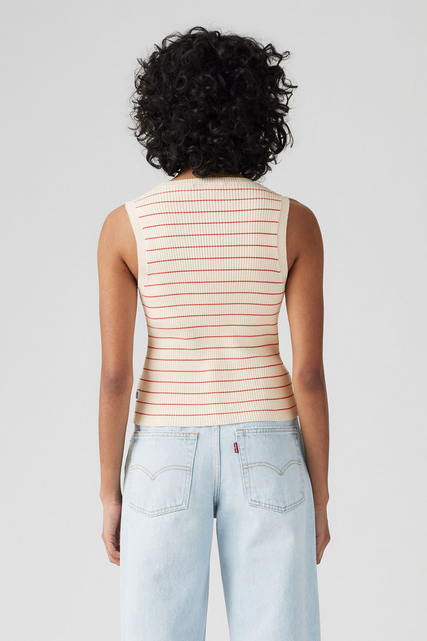 TULIP TANK JULES STRIPE EGRET 2