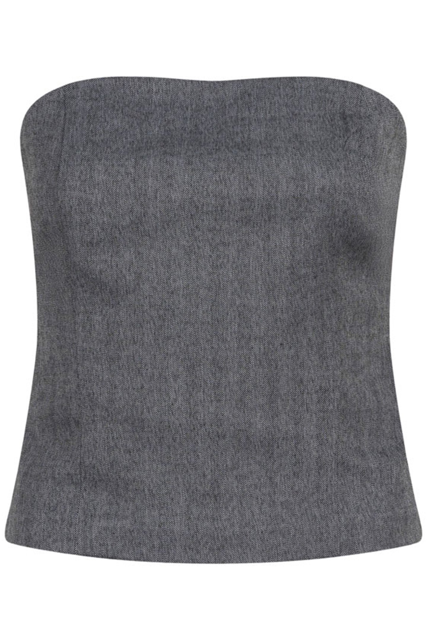 DANIQUE HERRINGBONE BUSTIER GRAPHITE by Dante6