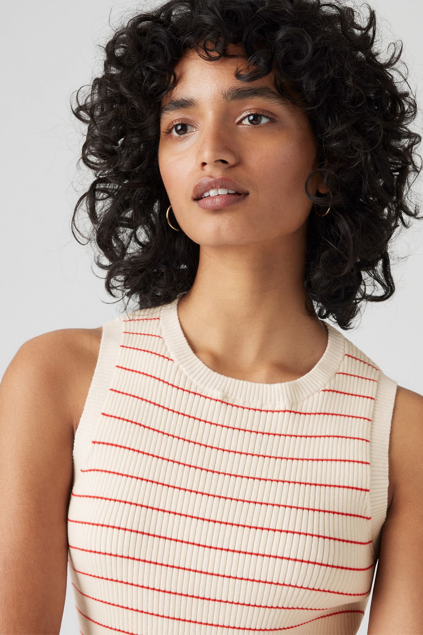 TULIP TANK JULES STRIPE EGRET 5