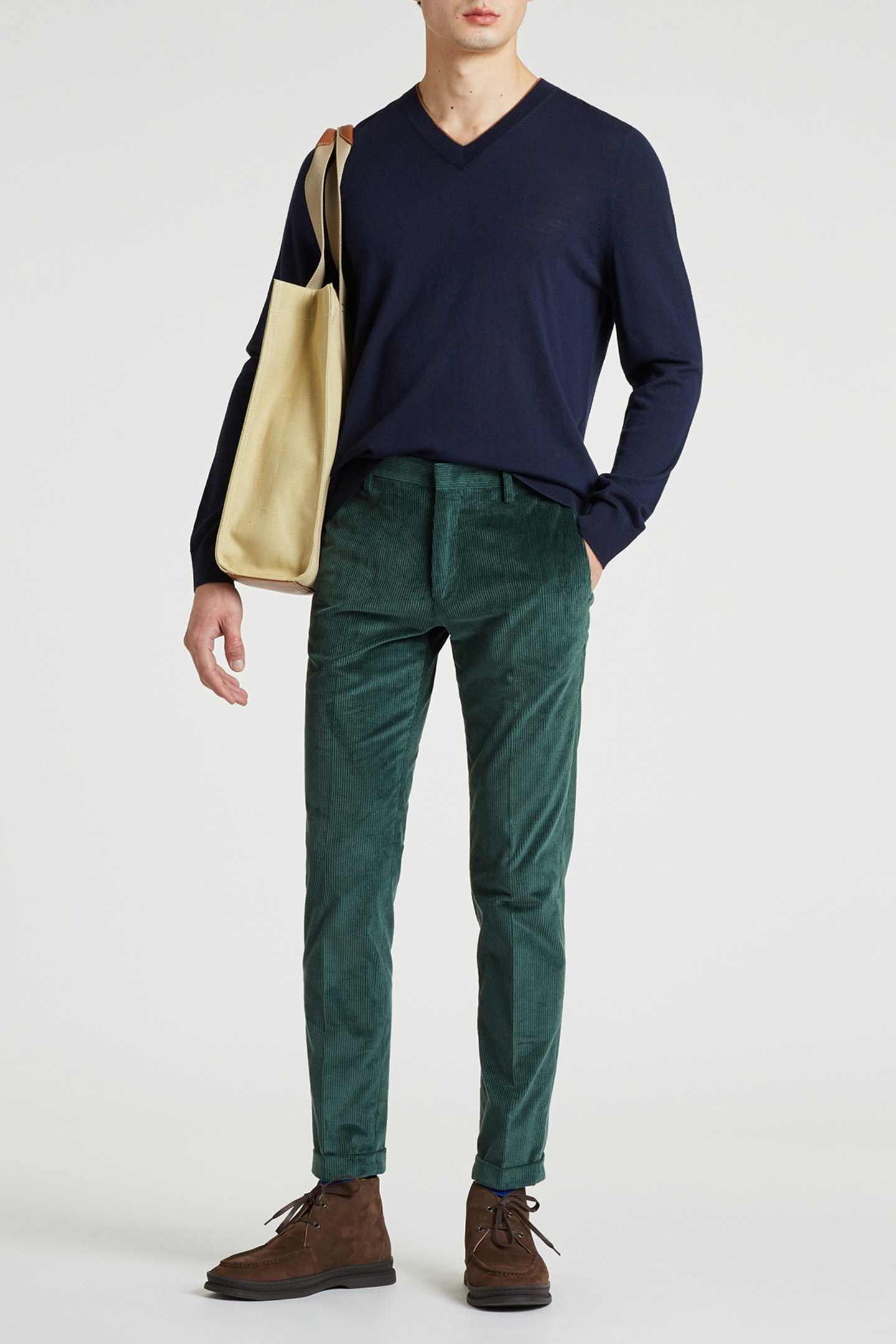 MENS TROUSER LT GREYISH GREEN 3