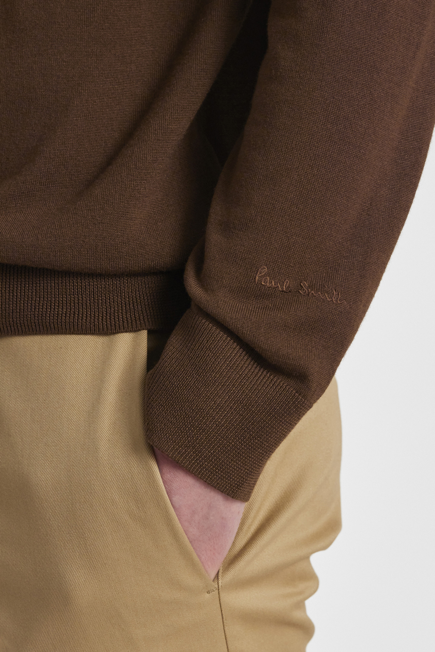 MENS SWEATER CREW NECK MUD 4