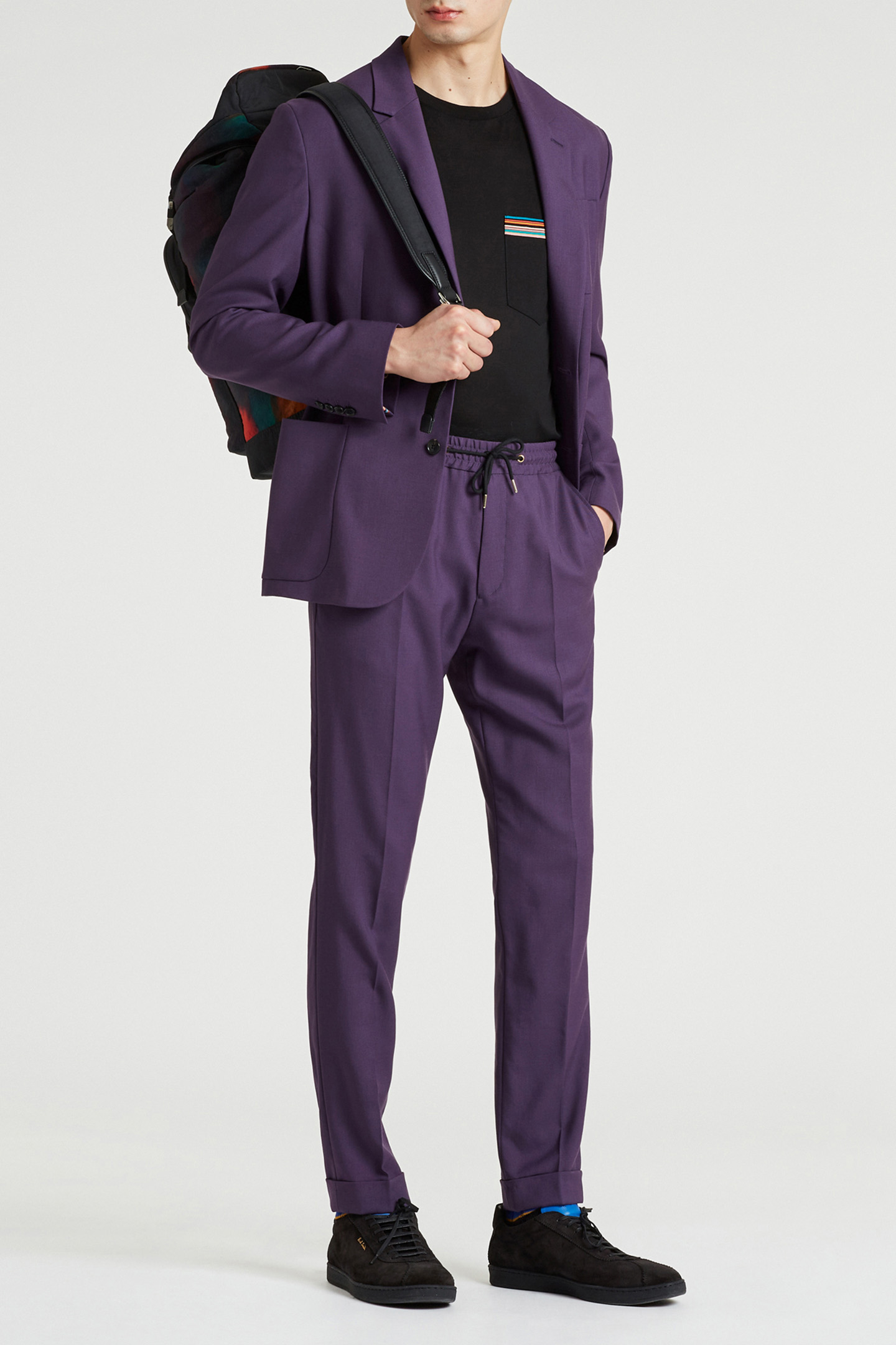 MENS 2 BTN PATCH POCKET JACKET INKY BLUE 4