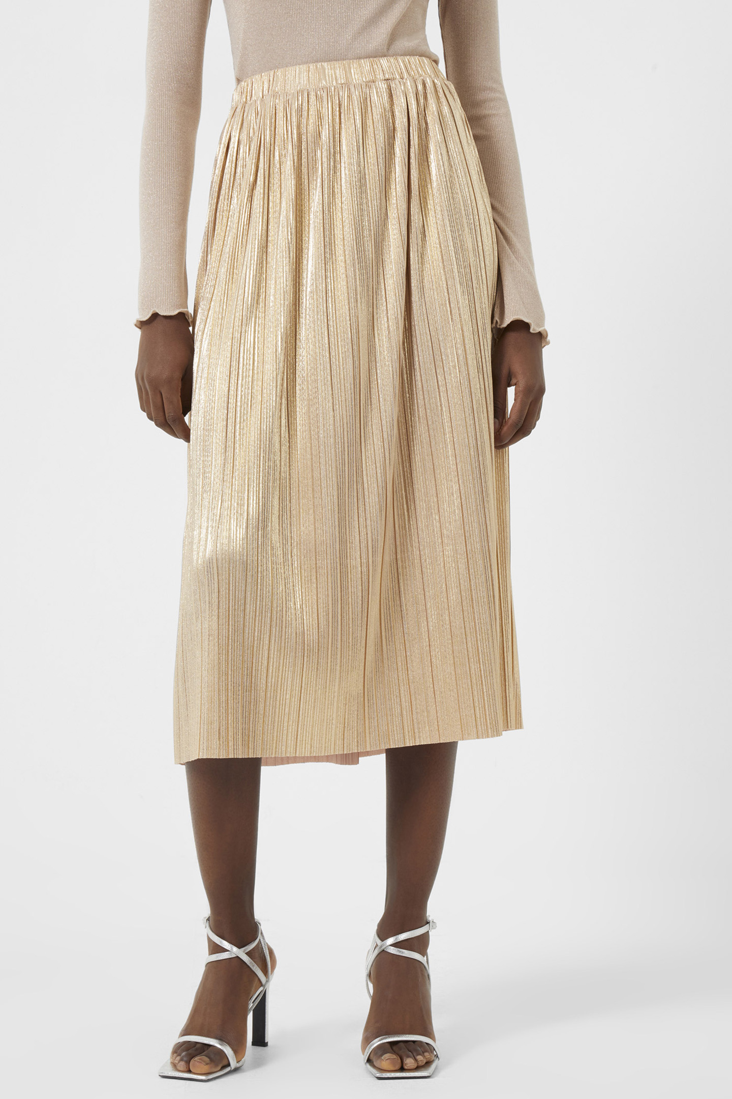 SKY JERSEY SKIRT SHIMMER PINK 1