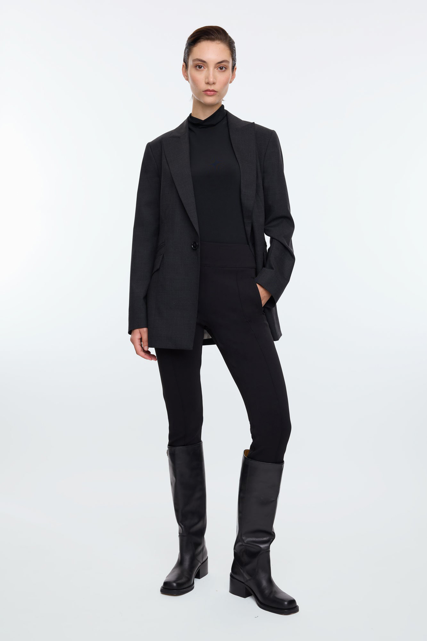 PINTUC STRETCH TWILL BLACK 2