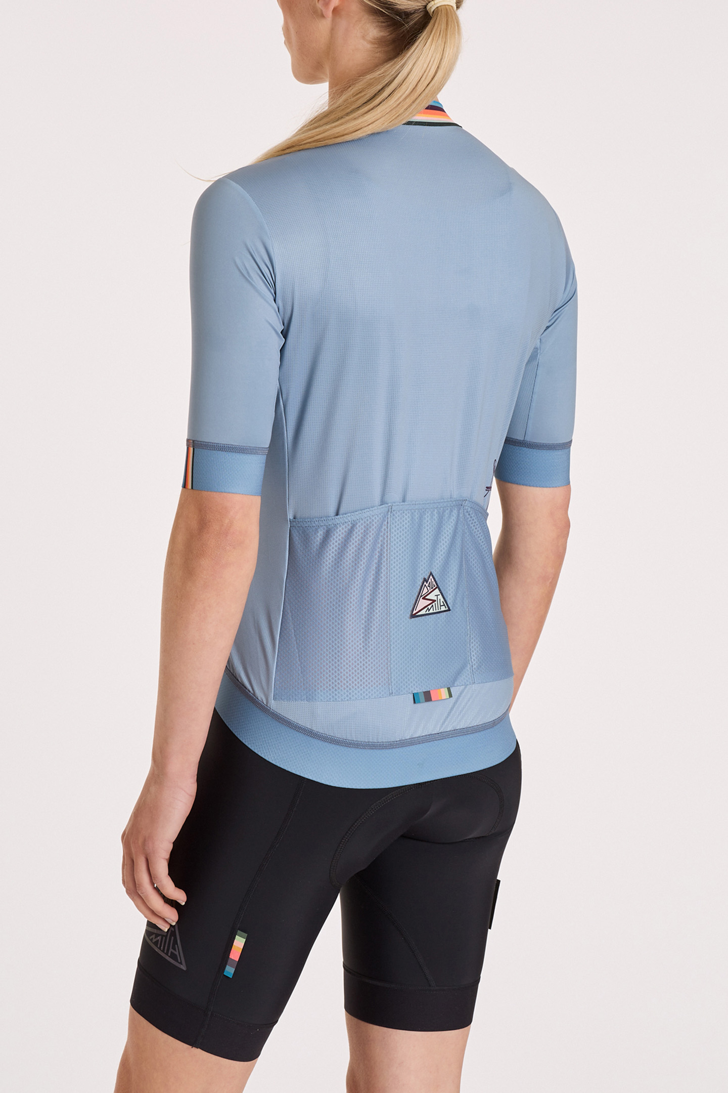 CYCLE JERSEY S/S ARTIST STRIPE LIGHT BLUE 2