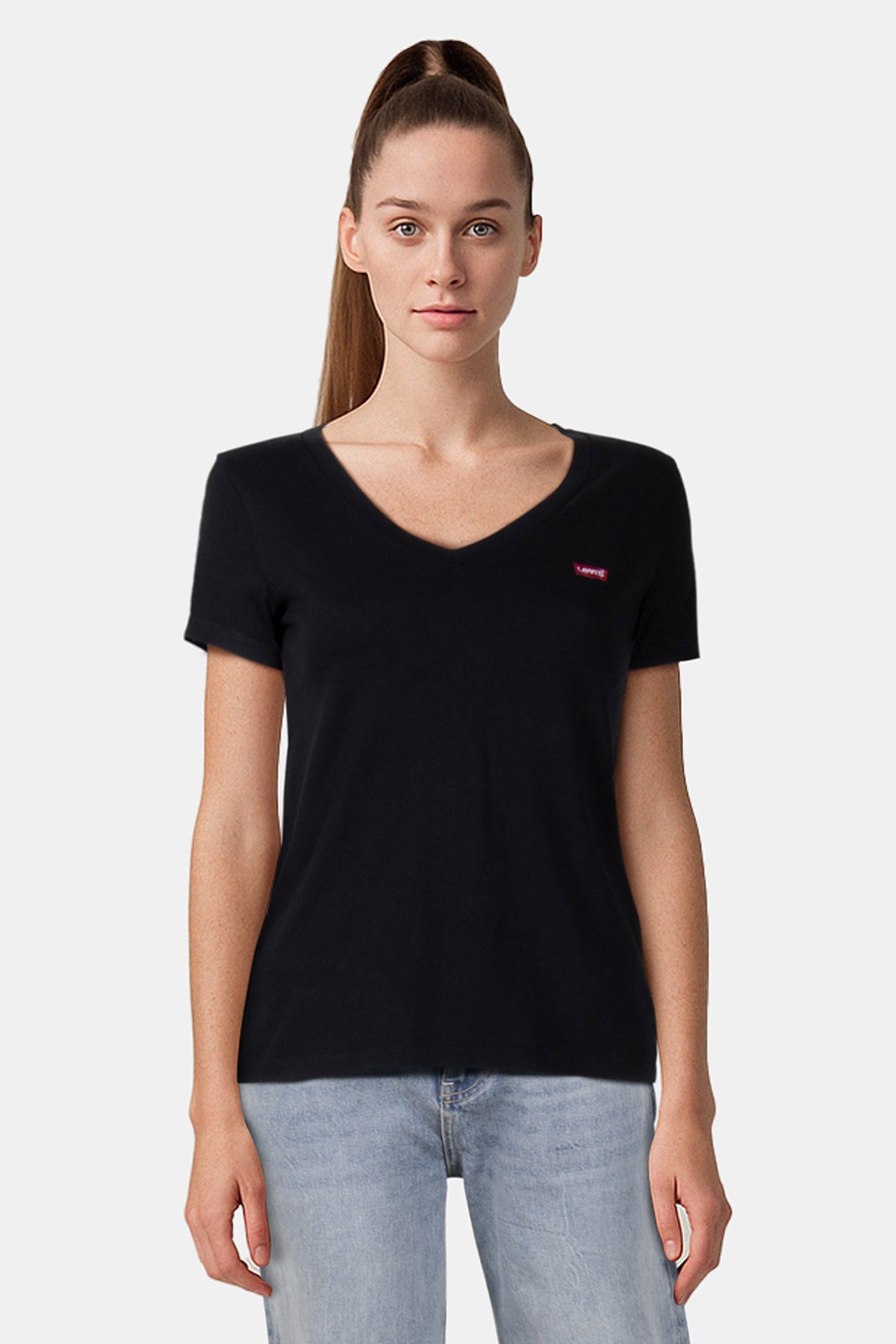 LSEPERFECT VNECK MINERAL BLACK by Levi's