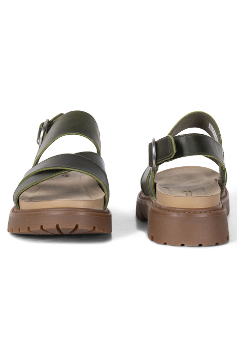CLAIREMONT WAY BACKSTRAP SANDAL DARK GREEN FULL GRAIN 2