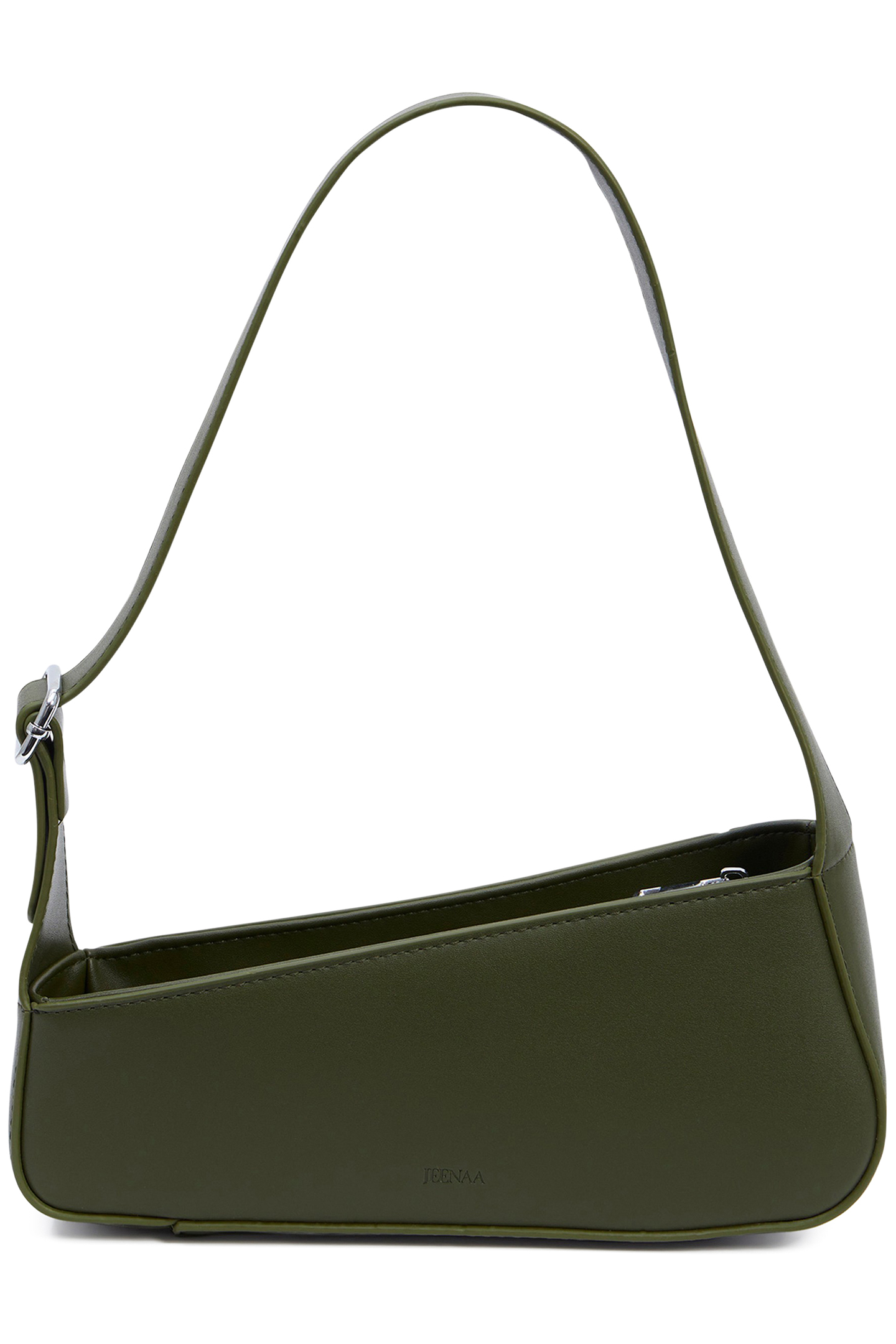 JEENAA X DIAGONAL SHOULDER BAG OLIVE NIGHT 2