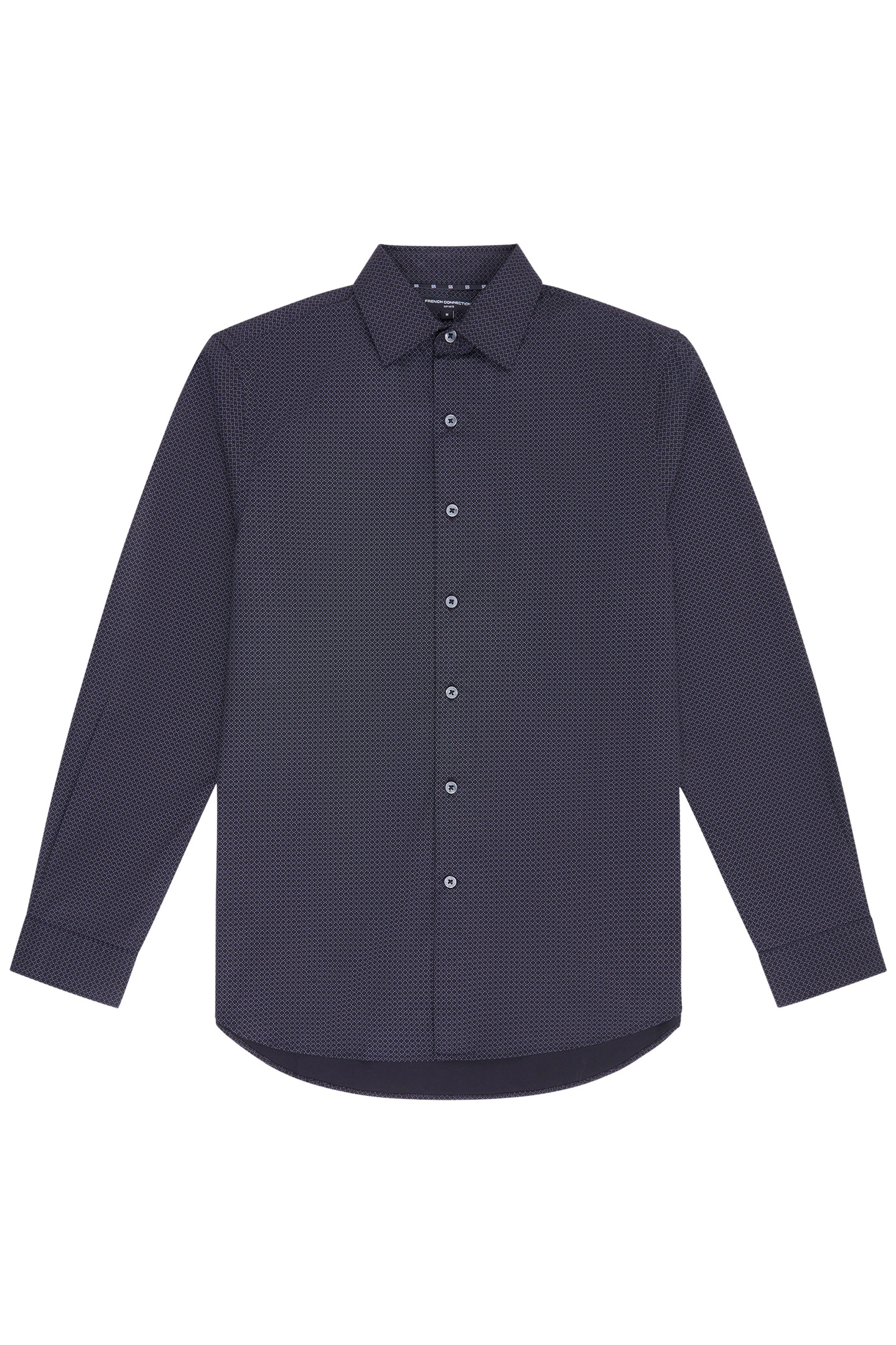 REGULAR FIT/CLASSIC COLLAR BLACK GEO 4