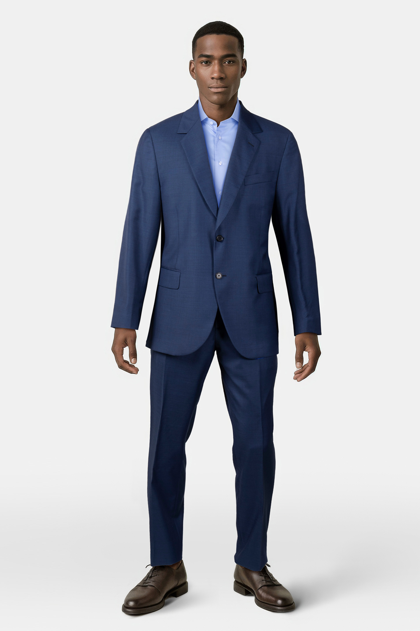 MENS 2 BUTTON SUIT INKY BLUE 1