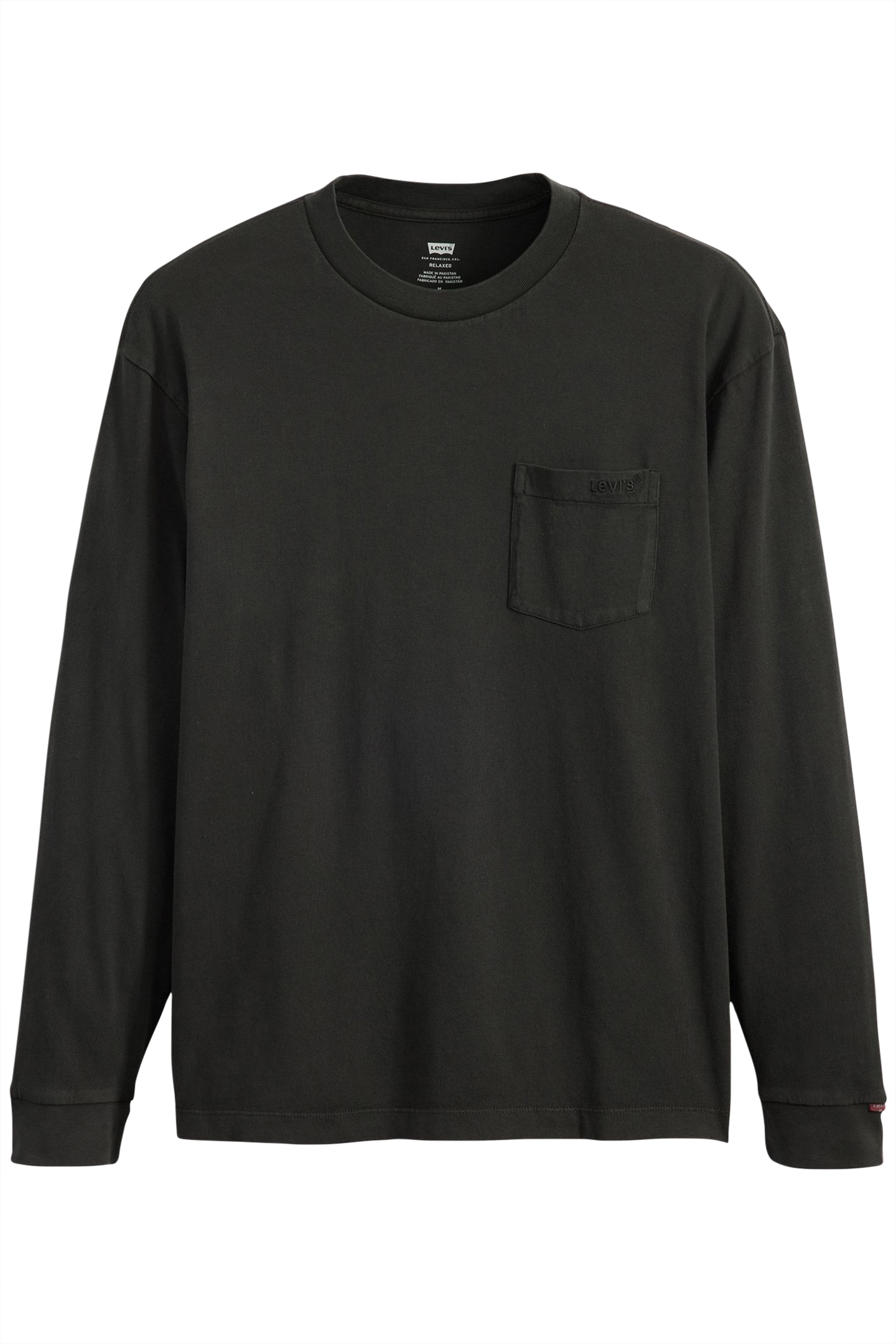 LS AUTHENTIC PKT TEE MINERAL BLACK 3