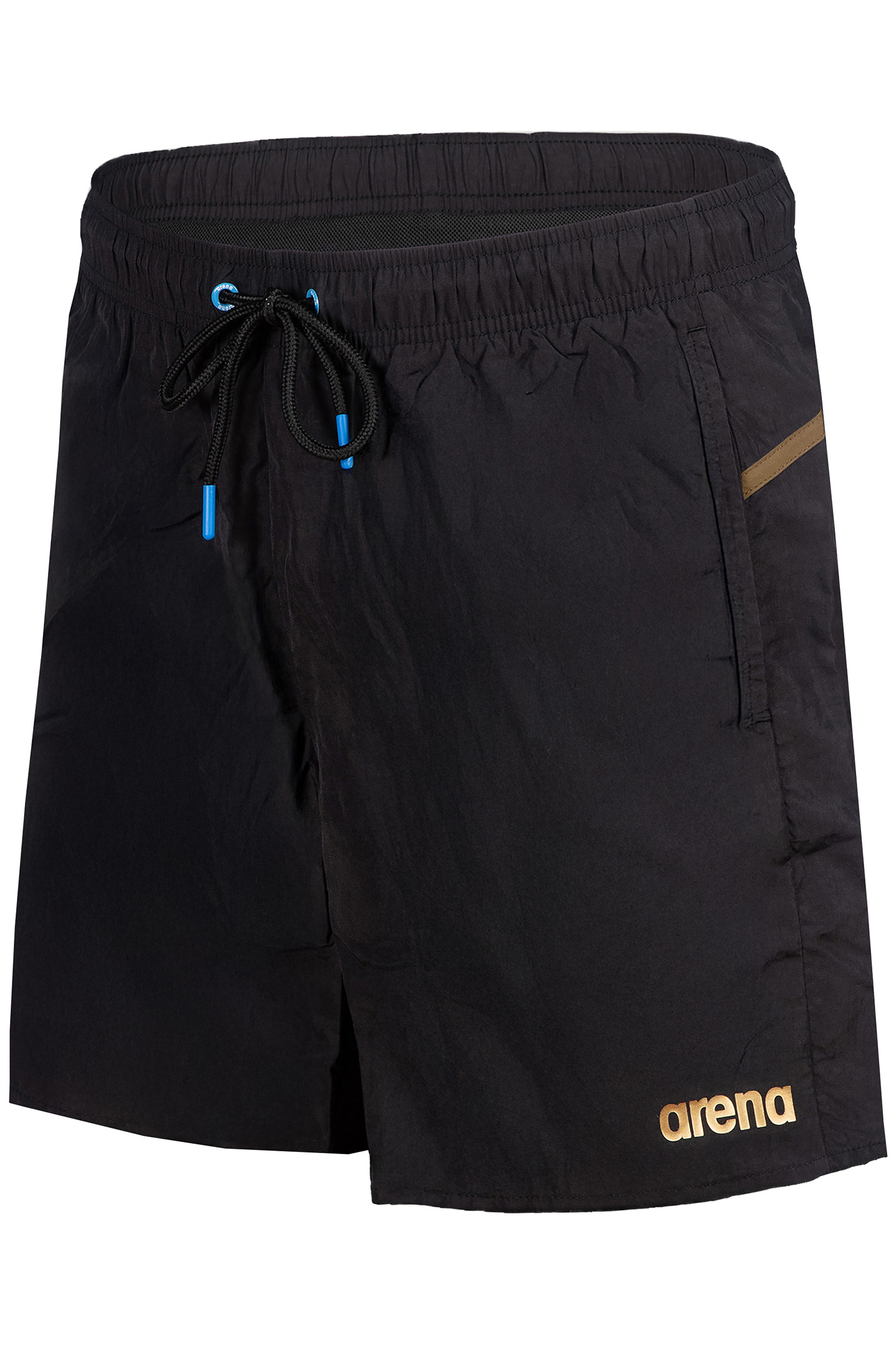 MEN'S ARENA PRO_FILE BEACH BOXER BLACK-DARK OLIVE-GOLD 3