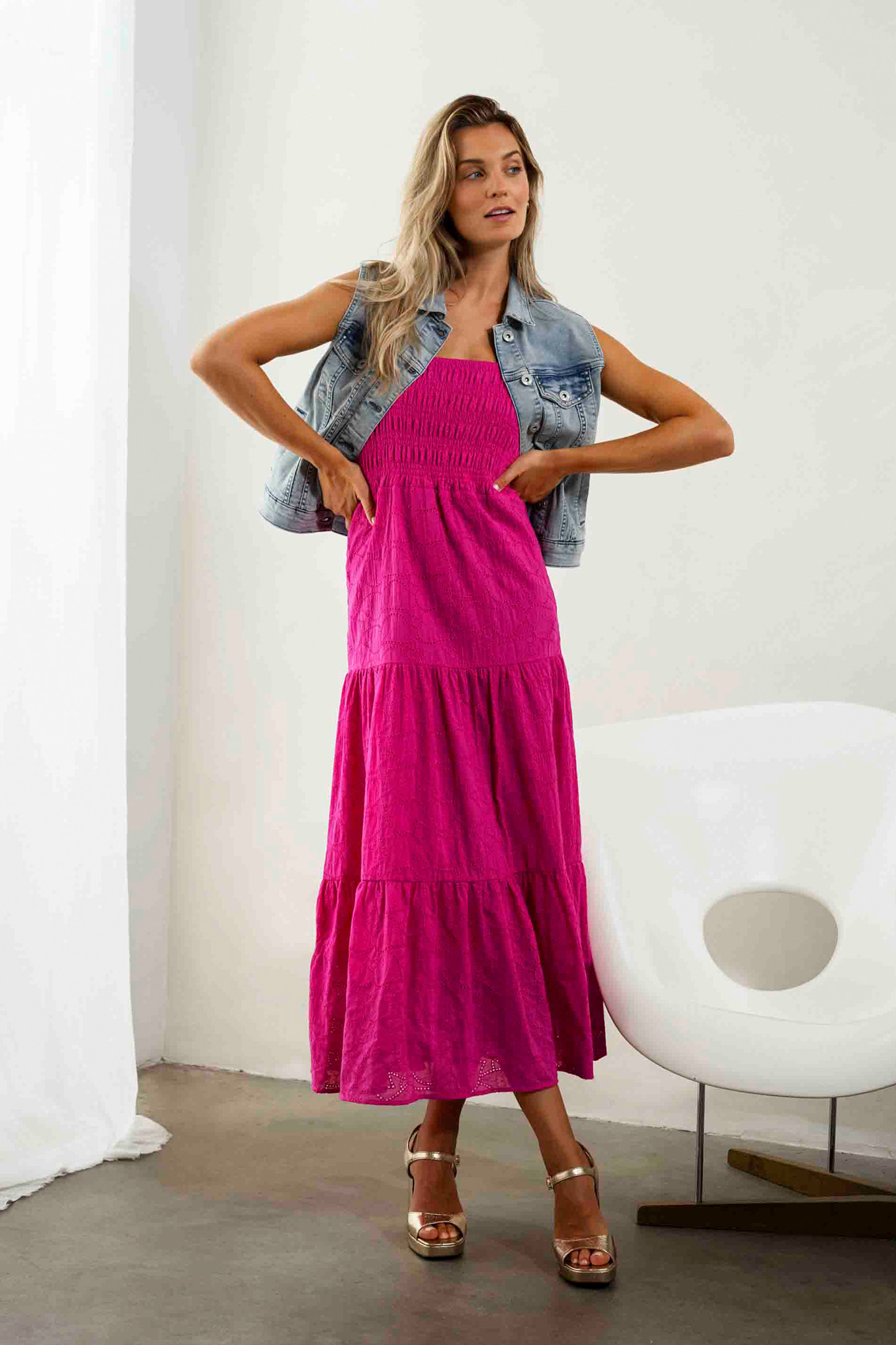 GILET DENIM STONE DENIM by Tramontana