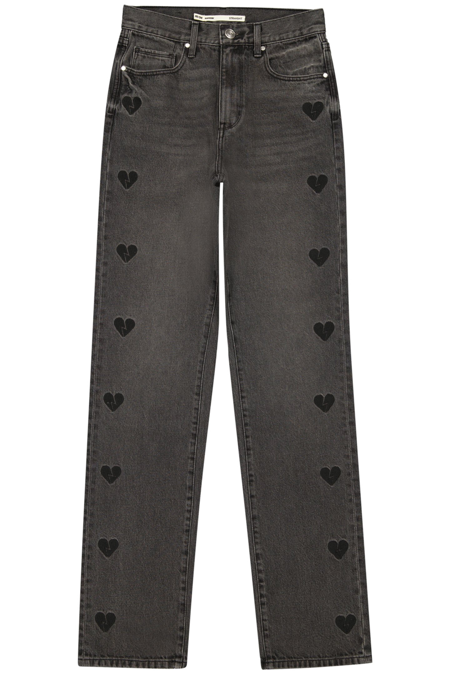 SUNSET HEARTBREAKER JEANS DARK GREY STONE by RAIZZED