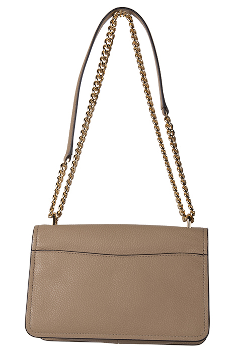 LARGE SHOULDER BAG WITH CHAIN STRAP IN CAMEL 4
