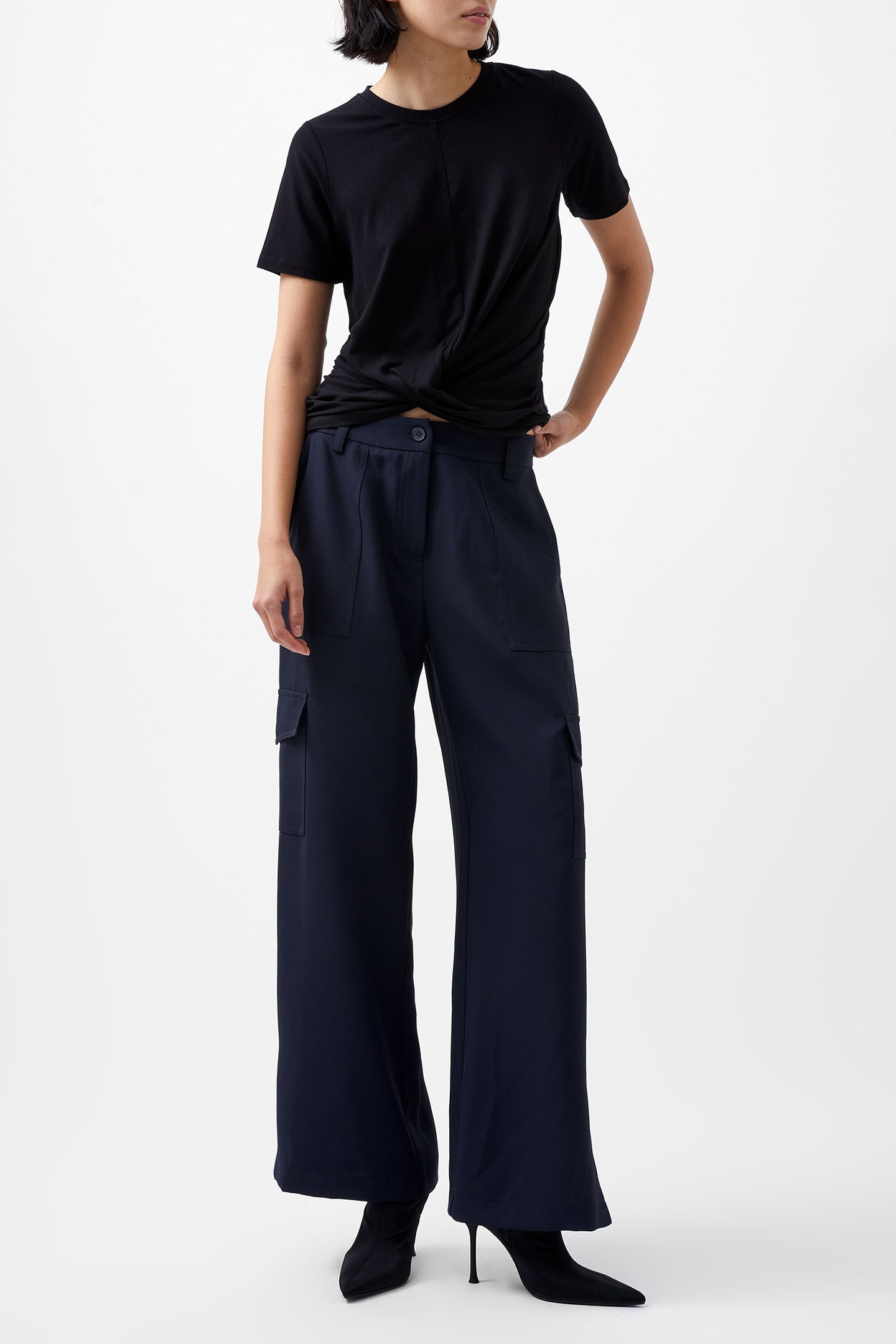 RIANNA JERSEY TOP BLACKOUT by French Connection