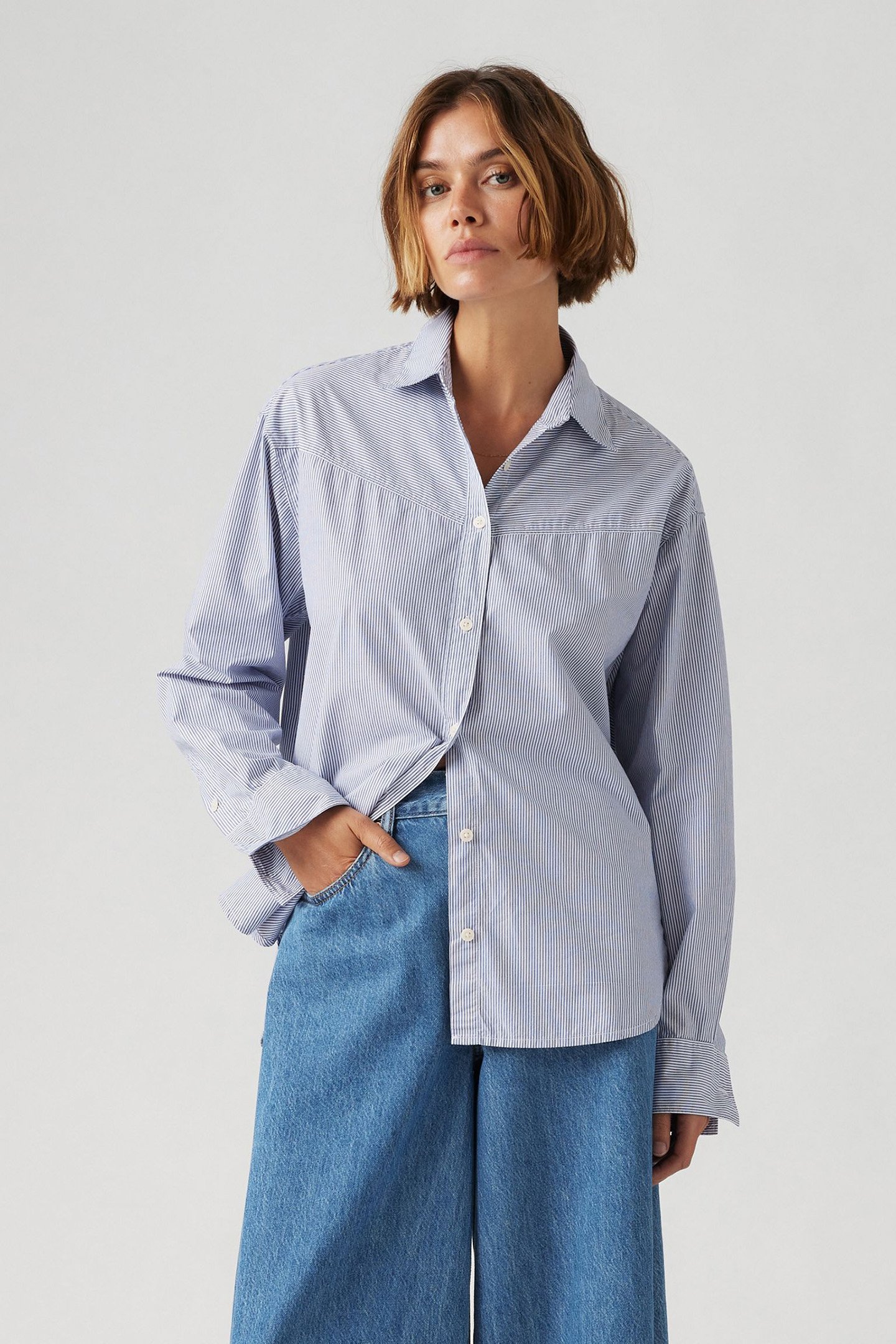 HARLIE NOVELTY BF SHIRT SHAHI D2 STRIPE by Levi's
