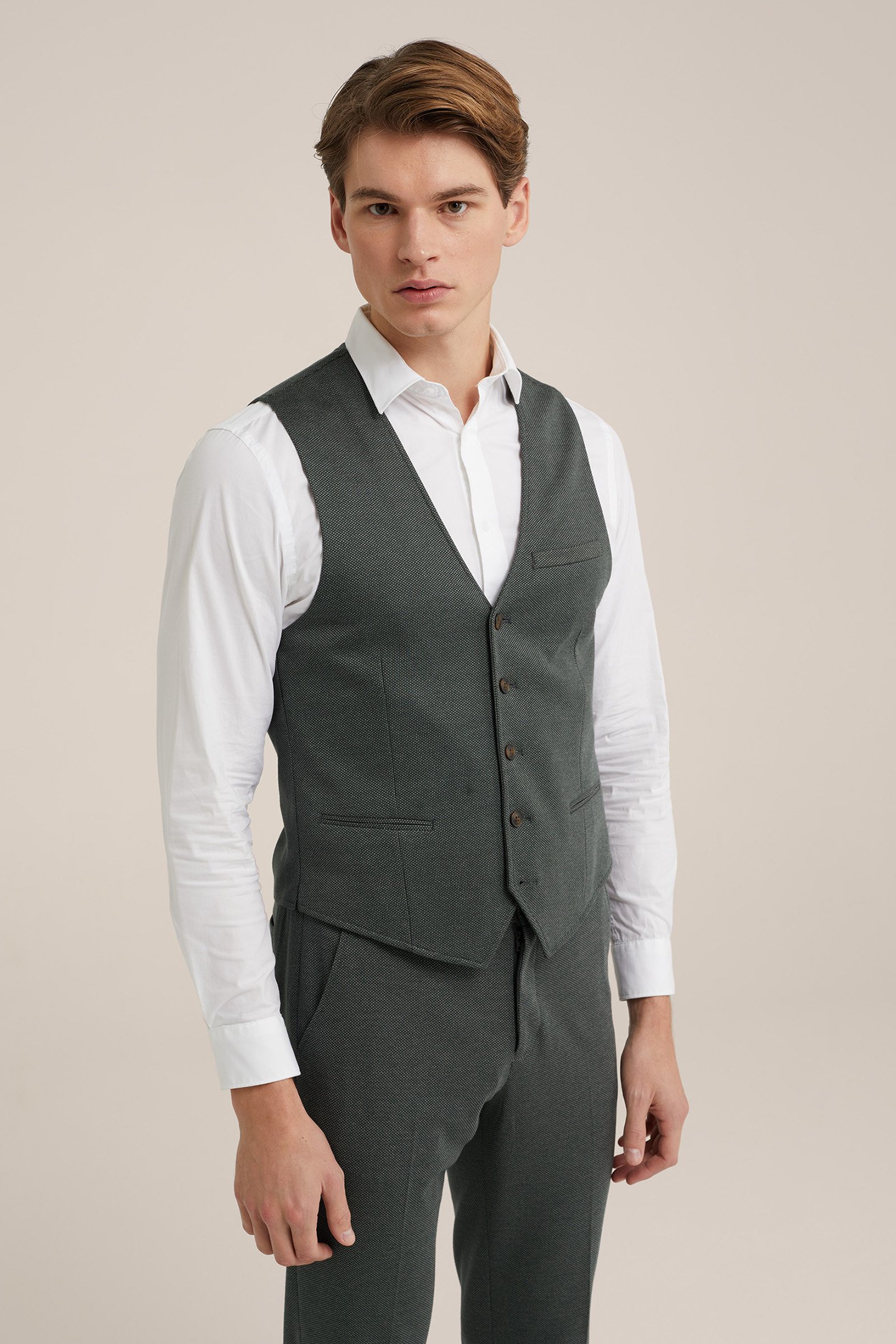 WAISTCOAT GREYISH GREEN 1