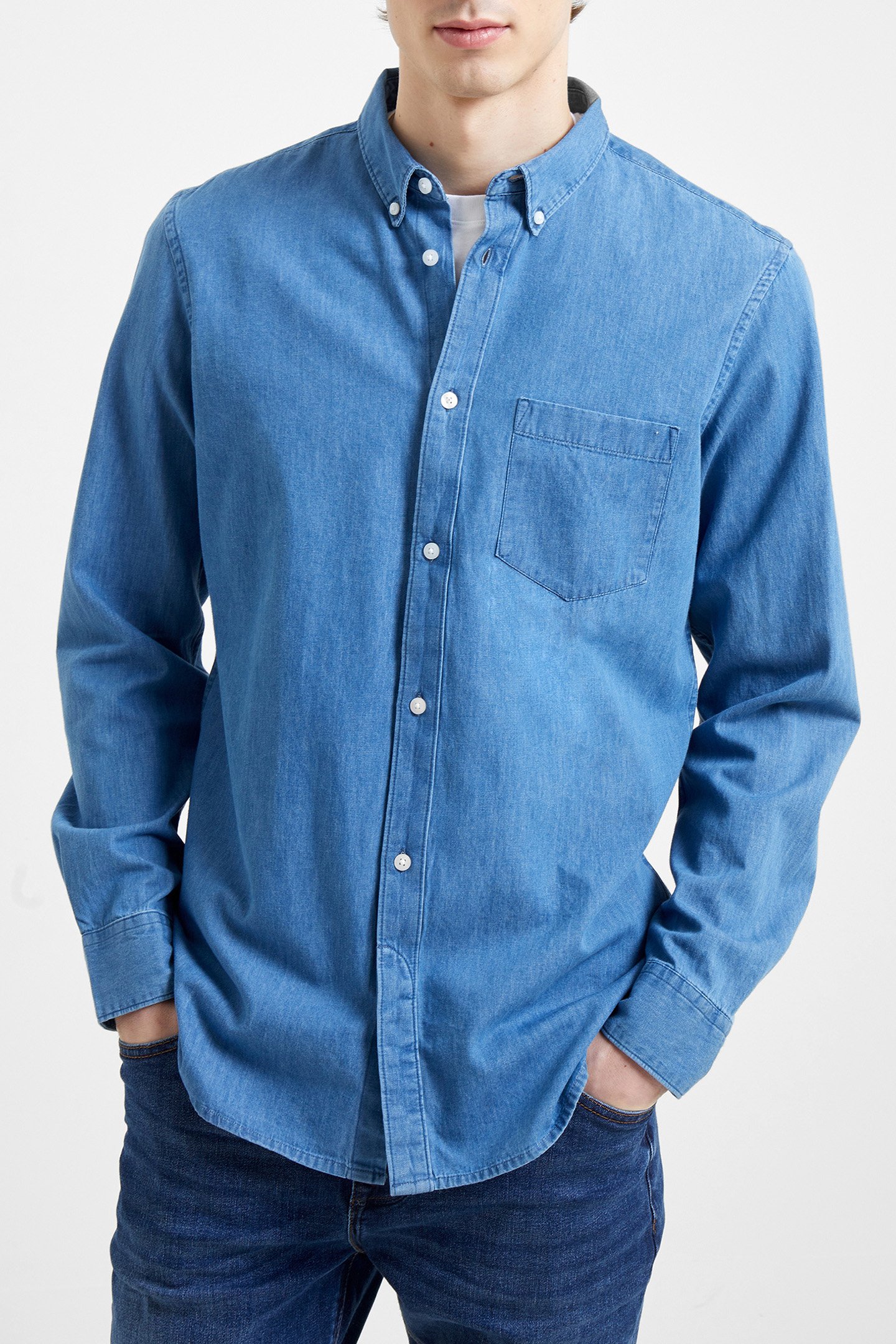 DENIM LS MID WASH by French Connection