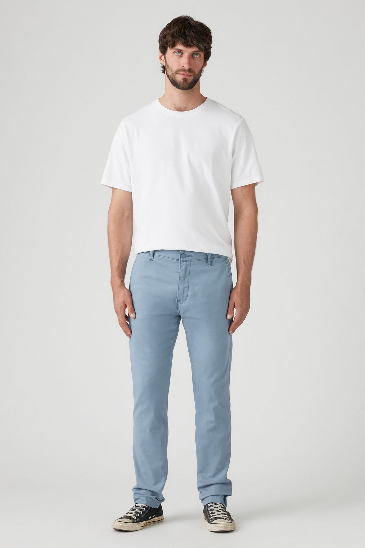 XX CHINO STD II STEAM BLUE COTTON LINEN 2