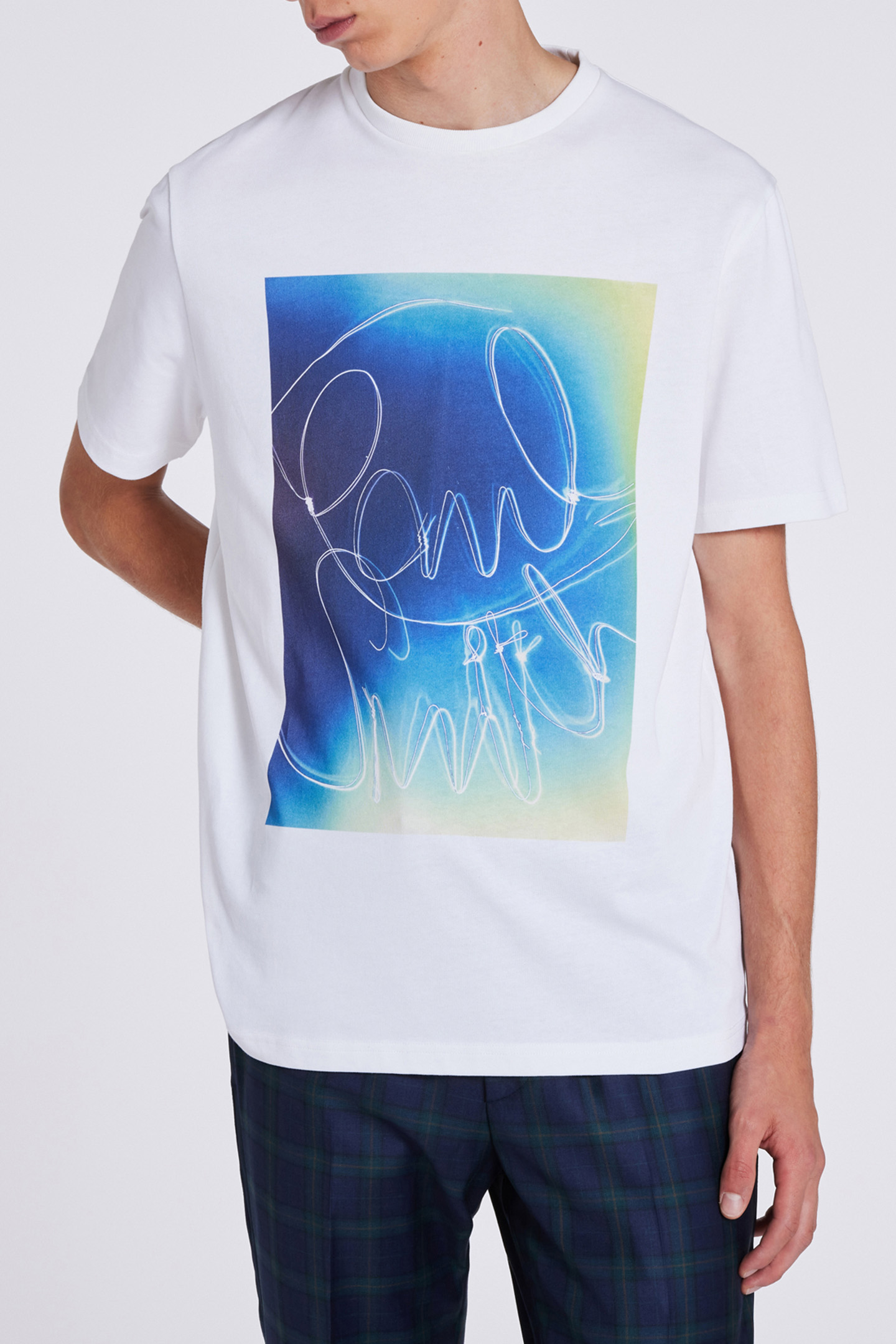 MENS LOGO PRINT TSHIRT WHITE 1