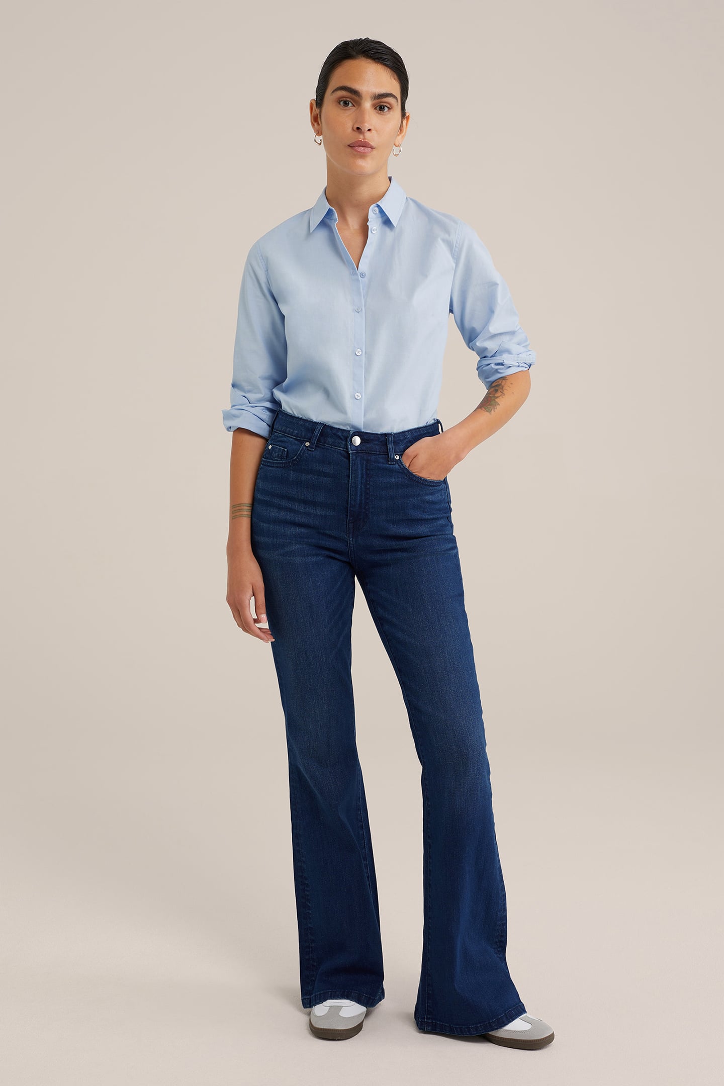 5-POCKET HIGH WAIST DARK BLUE 3