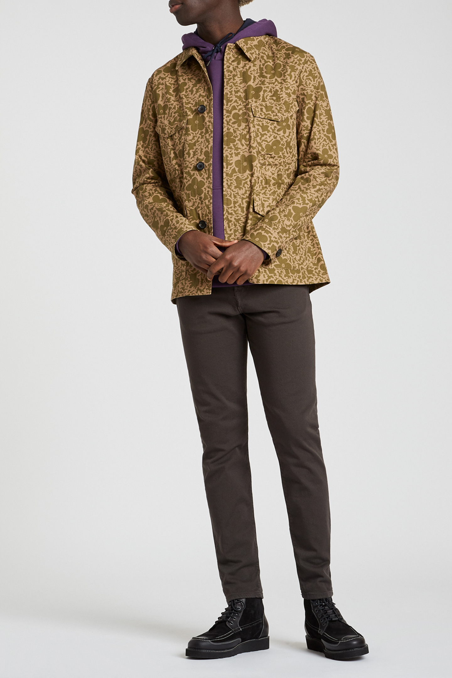 MENS TAPERED FIT JEAN DARK TAUPE 3