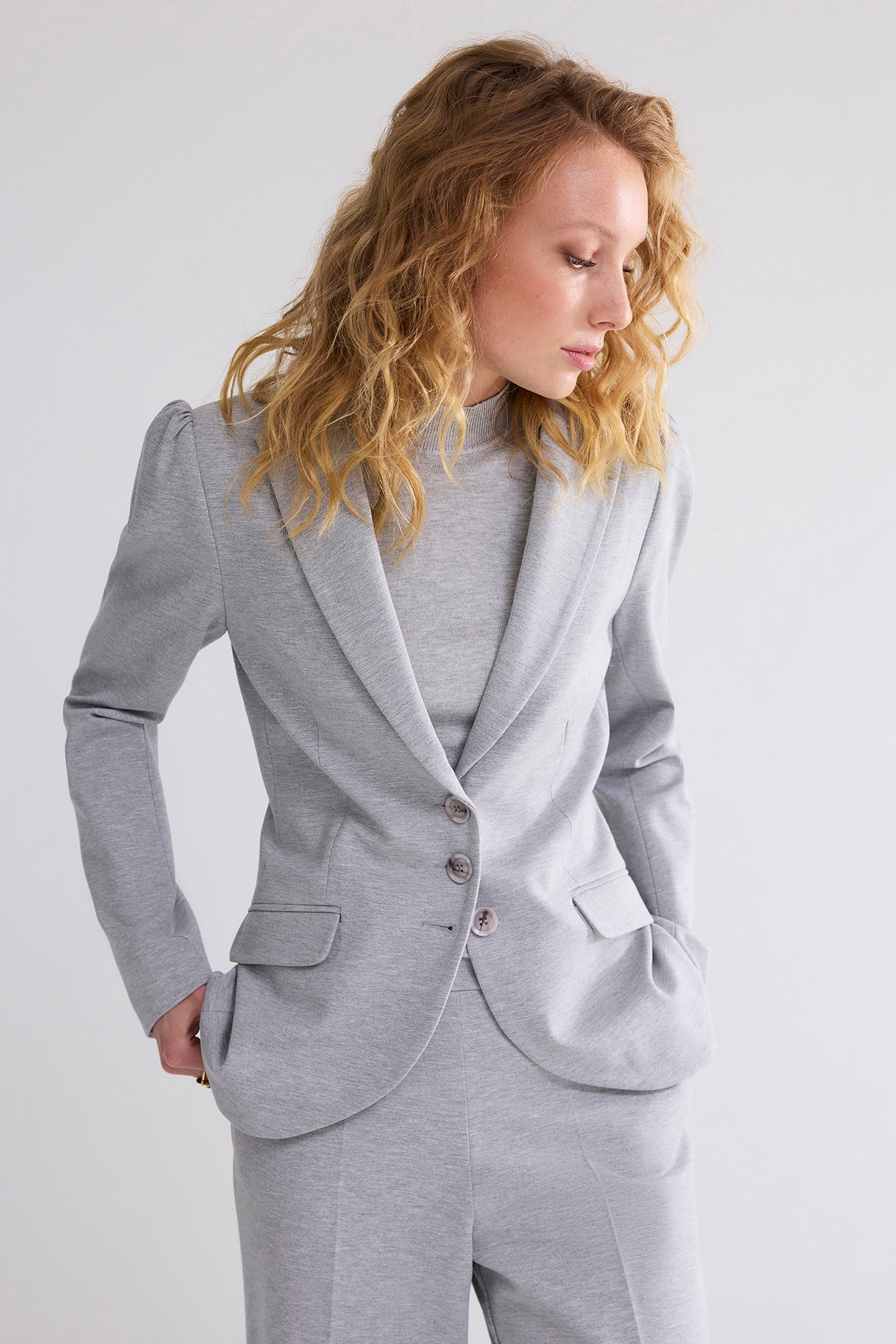 BLAZER PUNTO MILANO GREYS by Summum Woman