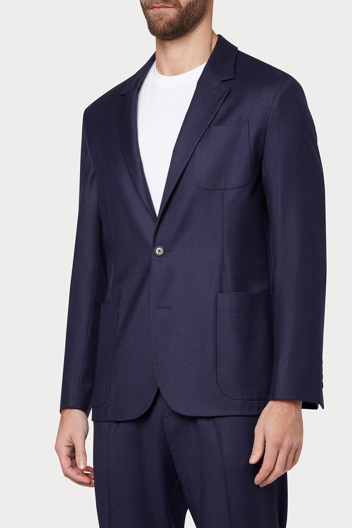 GENTS 2 BTN PATCH POCKET JACKET COBALT BLUE 1