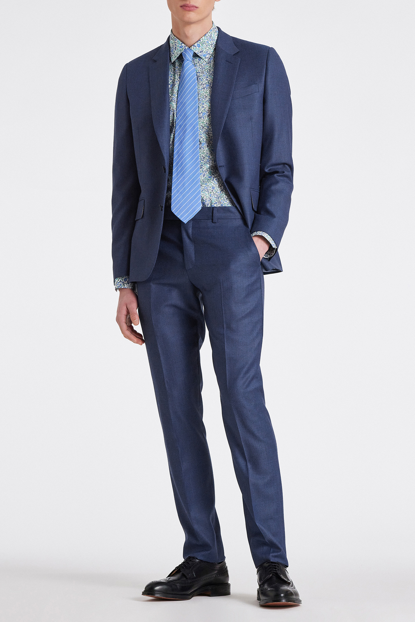 MENS S/C TAILORED FIT SHIRT LIGHT BLUE 5