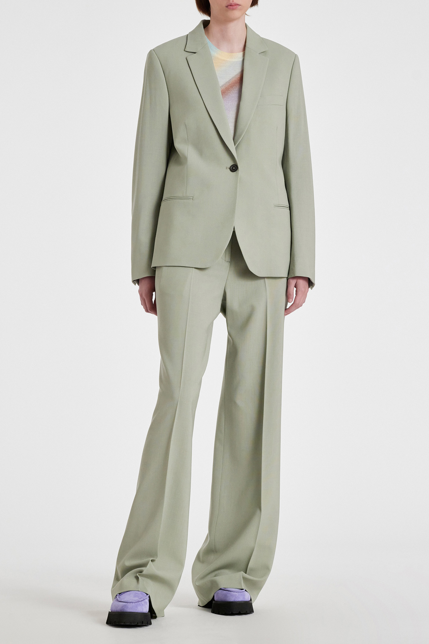 WOMENS KNITTED SWEATER SS CREW NECK SWIRL 5