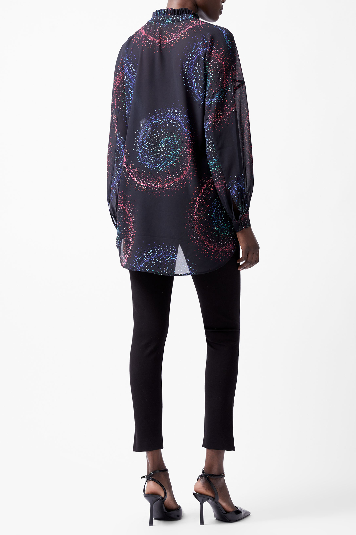 CECILY ESTELLA GGT POET BLOUSE BLACKOUT MULTI 3