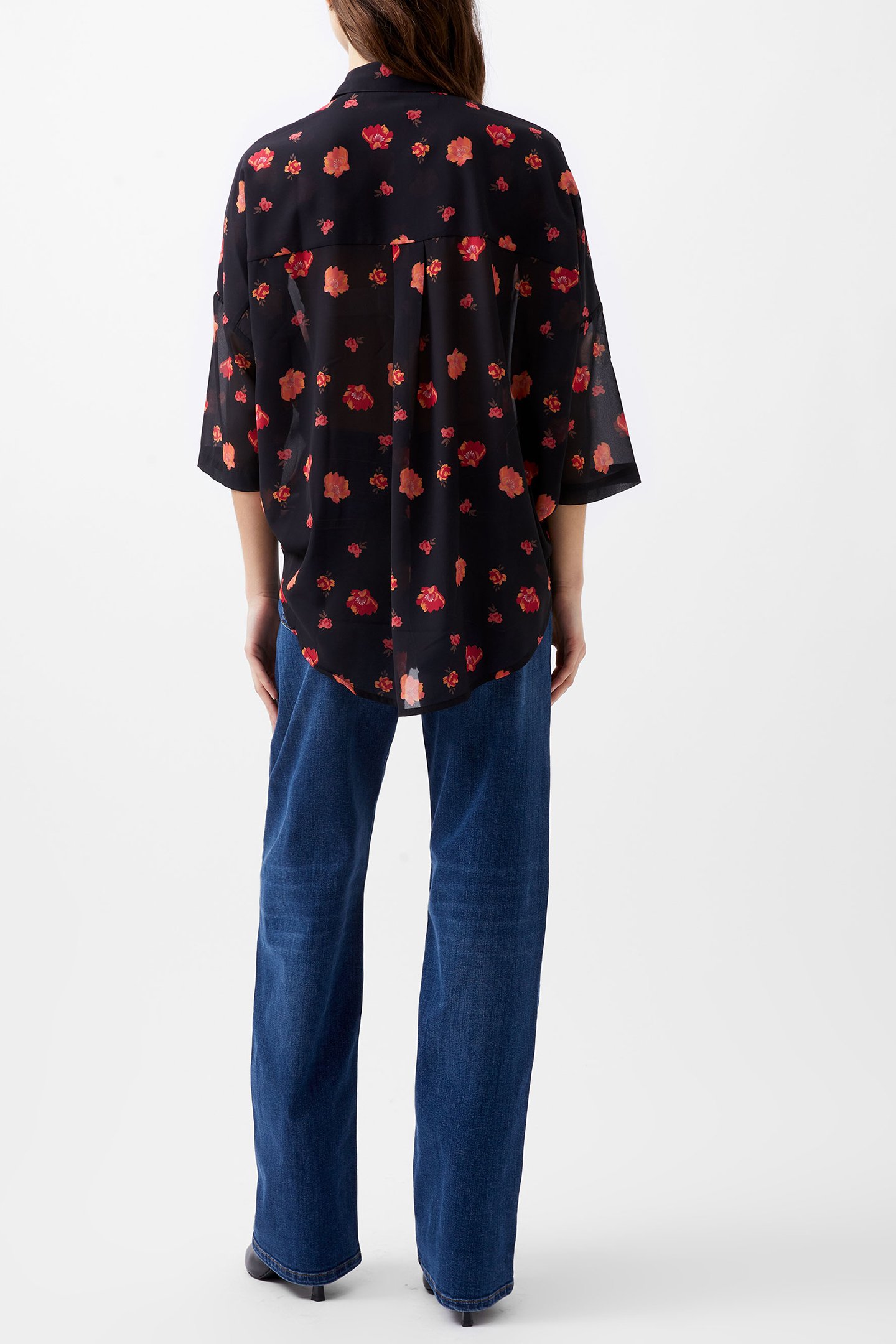 ELLA ROSE S/S TWIST FRONT TOP MARINE MULTI 3