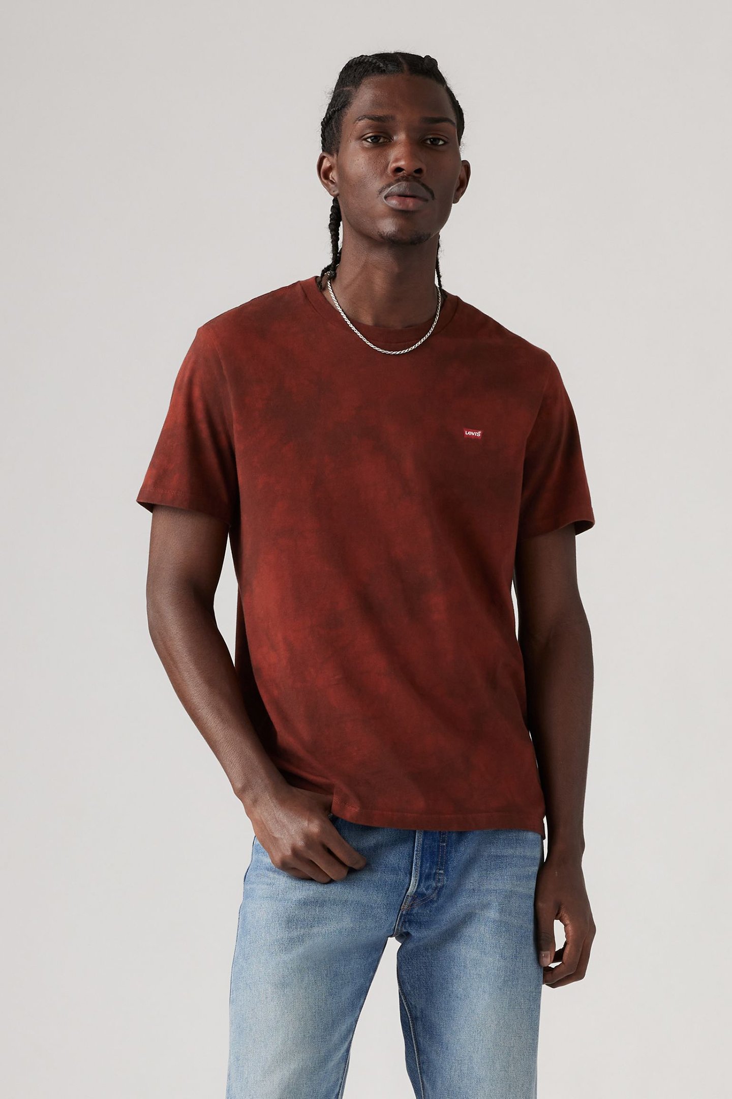 SS ORIGINAL HM TEE REGATTA DYE FIRED BRICK by Levi's