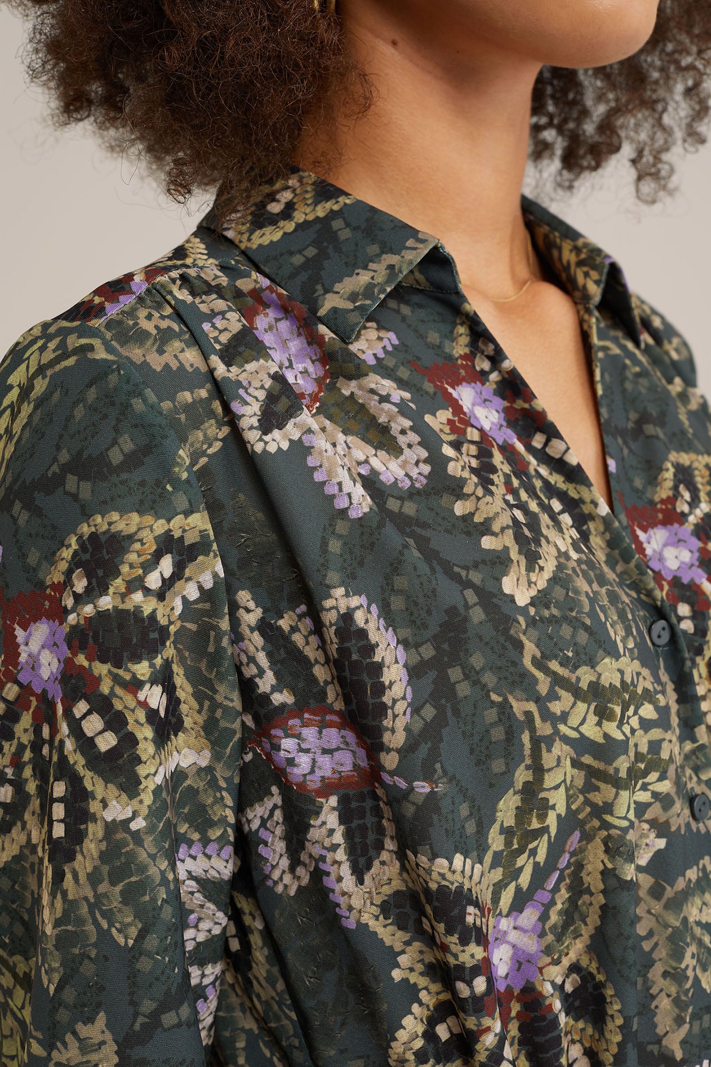 DRESS MID LENGTH DARK GREEN 6