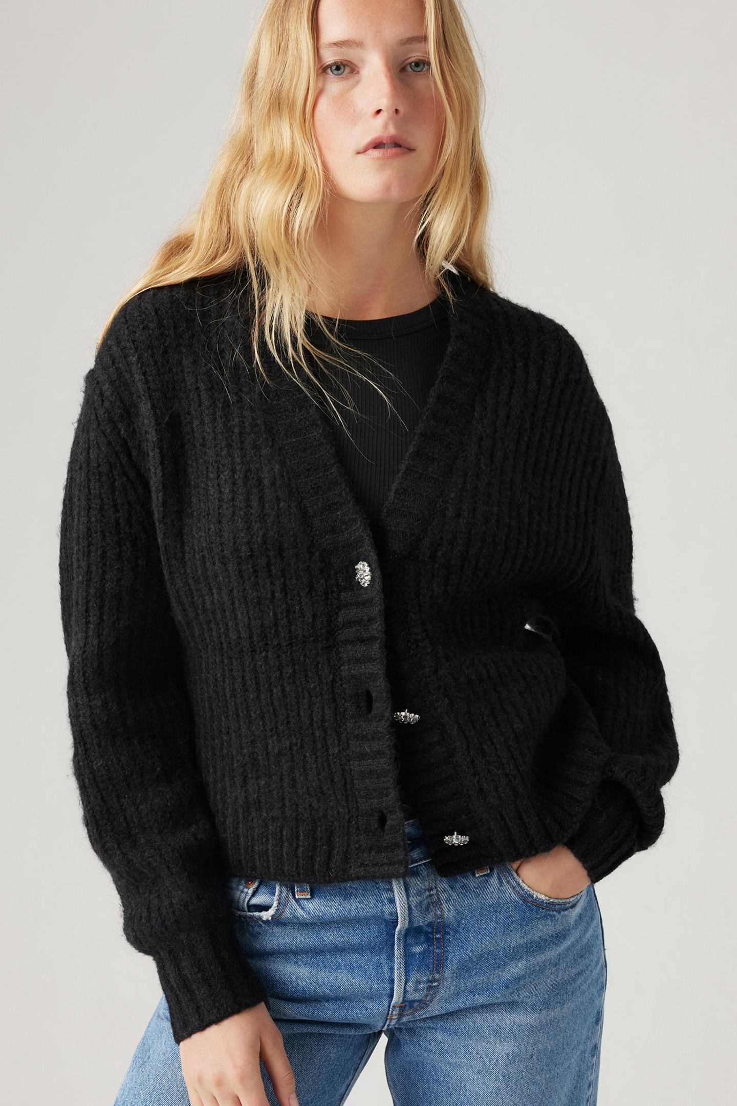 GALA FAIRISLE CARDIGAN CAVIAR 4