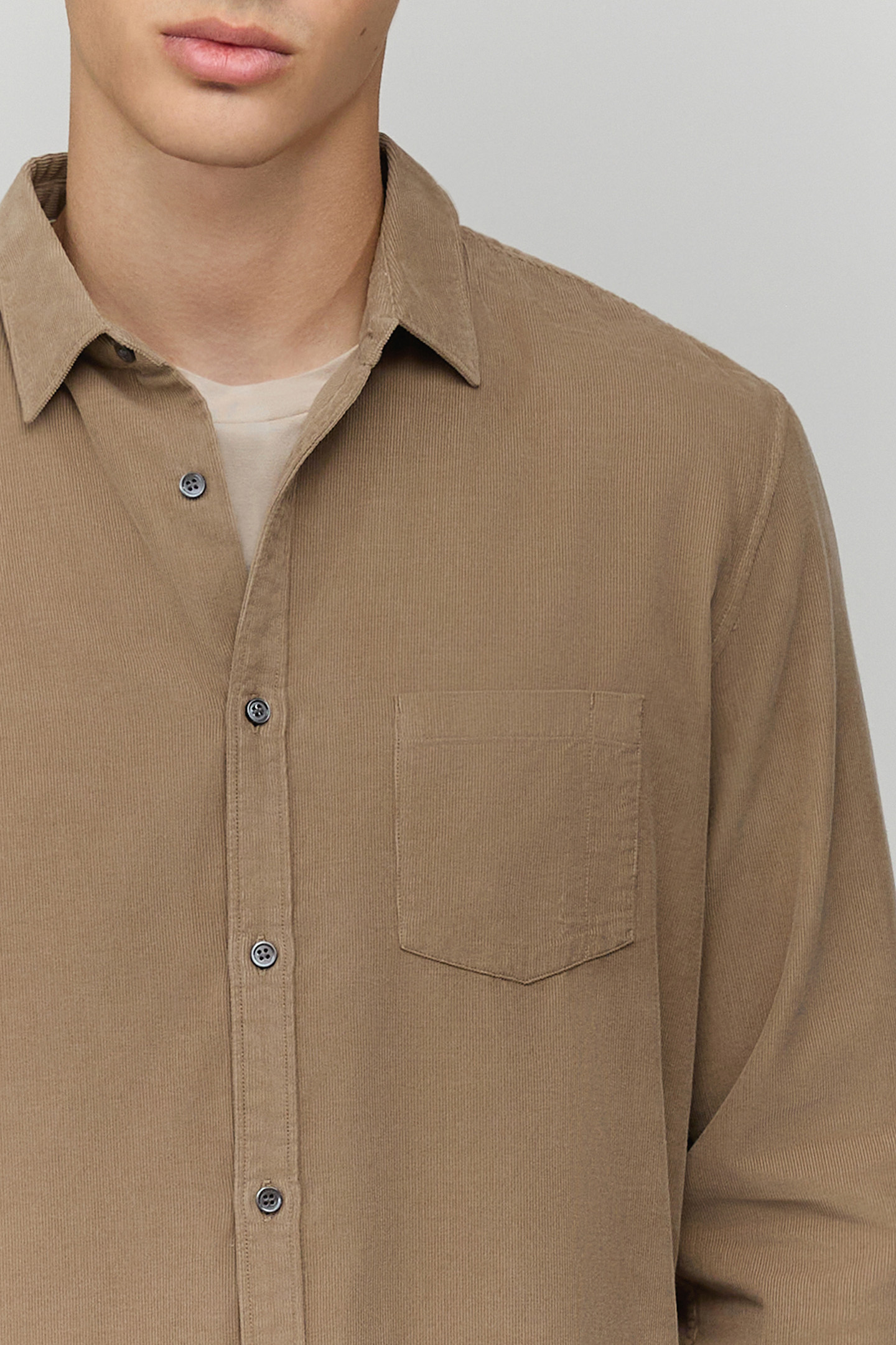 BEIGE VELVET MILLERAIES SHIRT 5