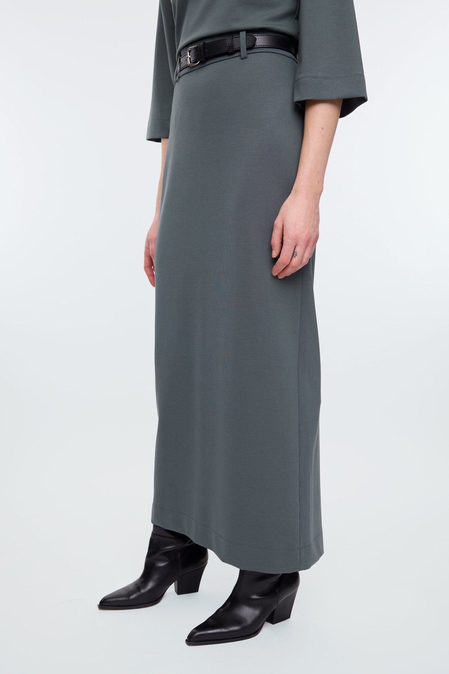 LONG SKIRT PUNTO SLATE GREY by Vanilia