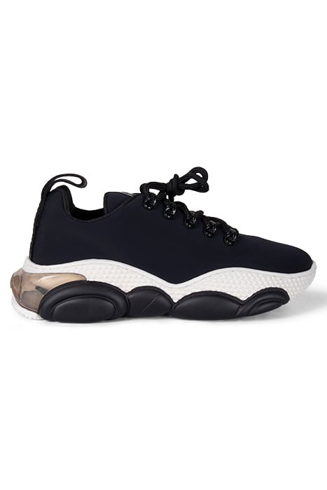 SNEAKERU.BOLLA30 LYCRA NERO/BI-NE by Moschino