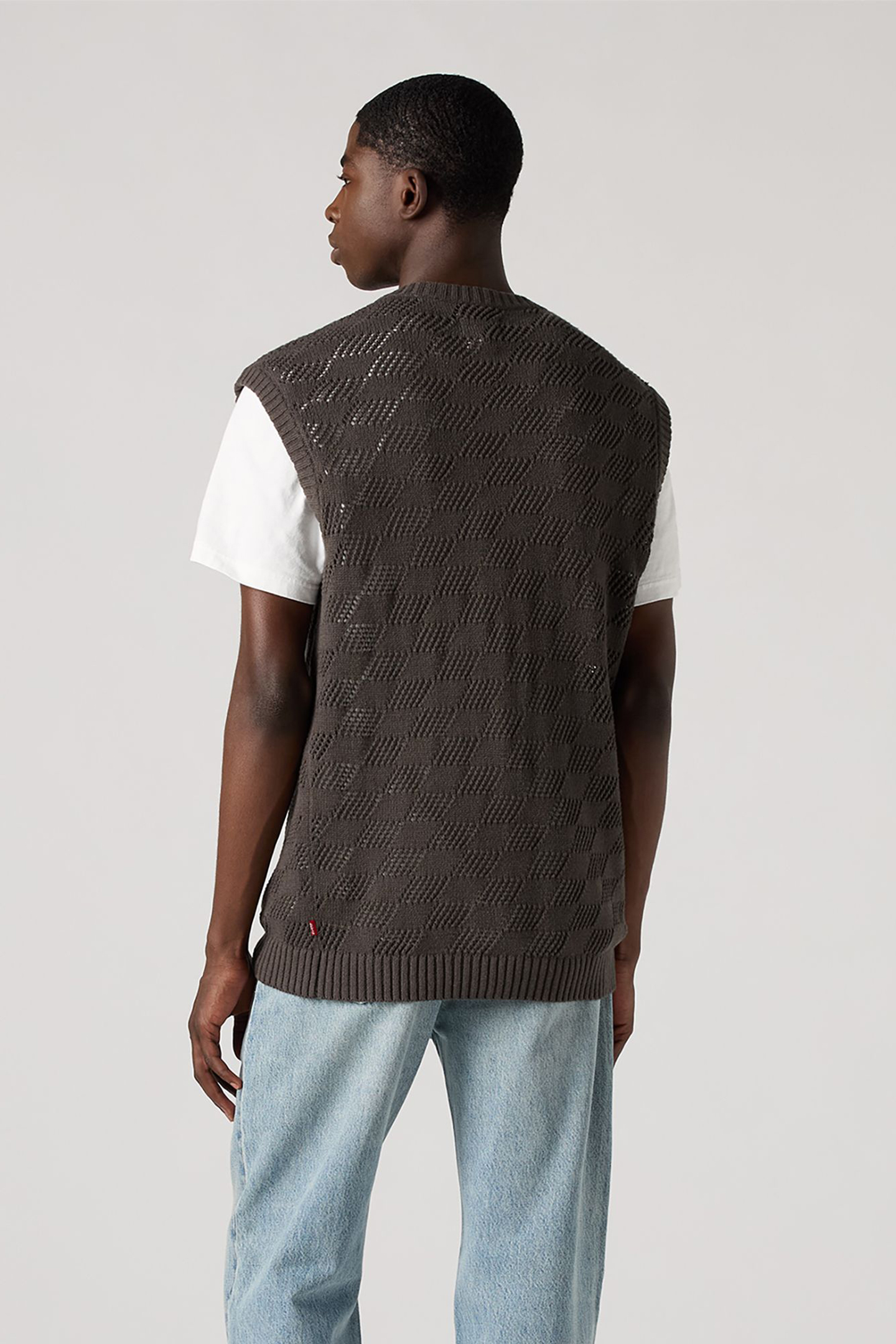 SKYLINE SWEATER VEST CHECKERS DARK PHANTOM 2