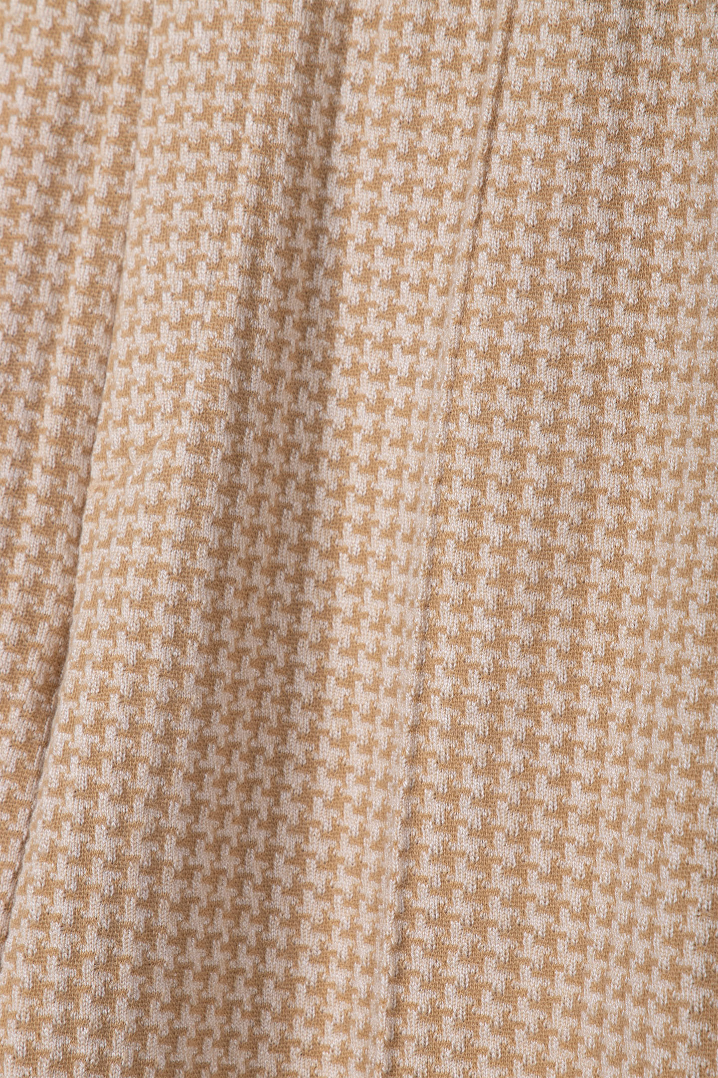 TROUSERS HOUNDSTOOTH JACQUARD PRINT BROWNS 4