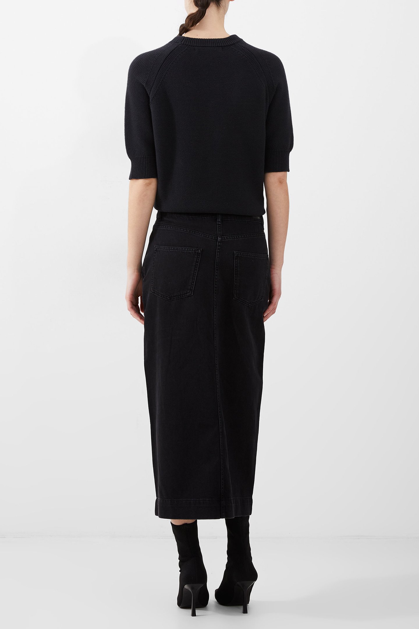 DENVER MIDAXI SKIRT JUST BLACK 2