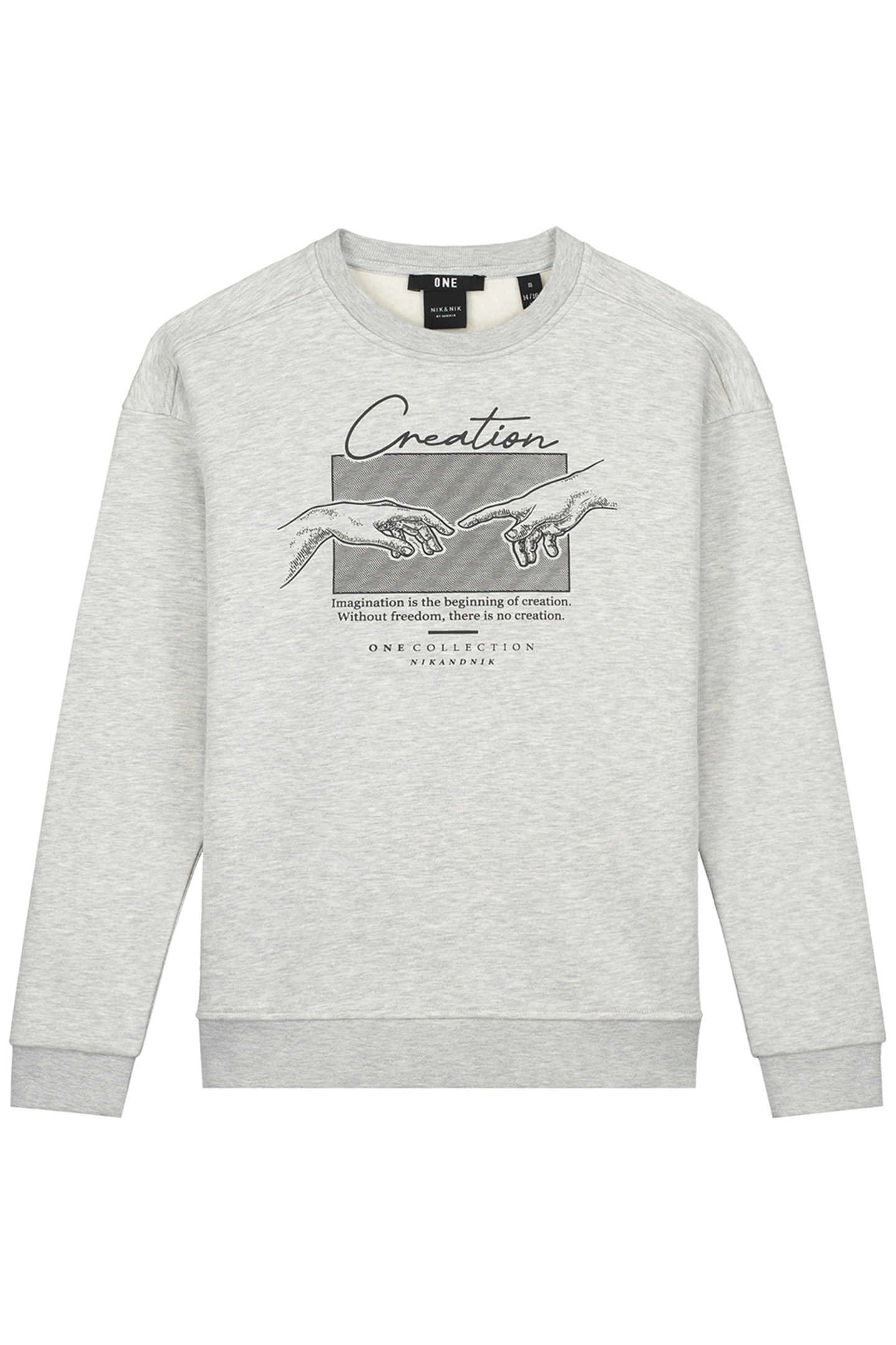 CREATION SWEATSHIRT GREY MELANGE 3