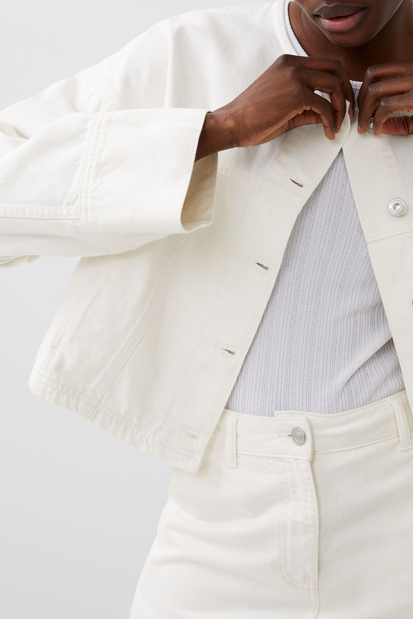 DENVER DENIM WIDE SLEEVE JKT ECRU 4