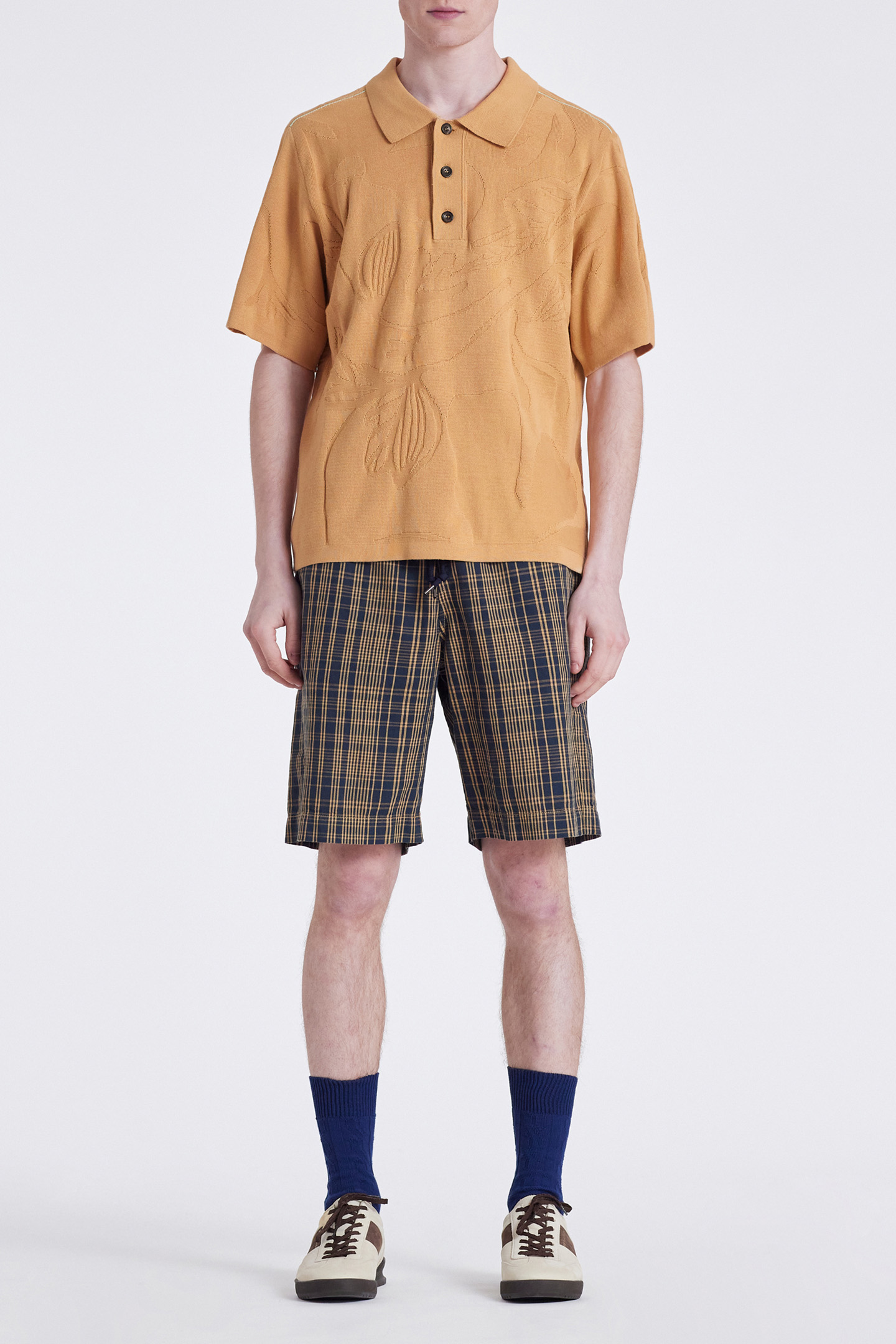 MENS SWEATER SS POLO MEDIUM BEIGE 3