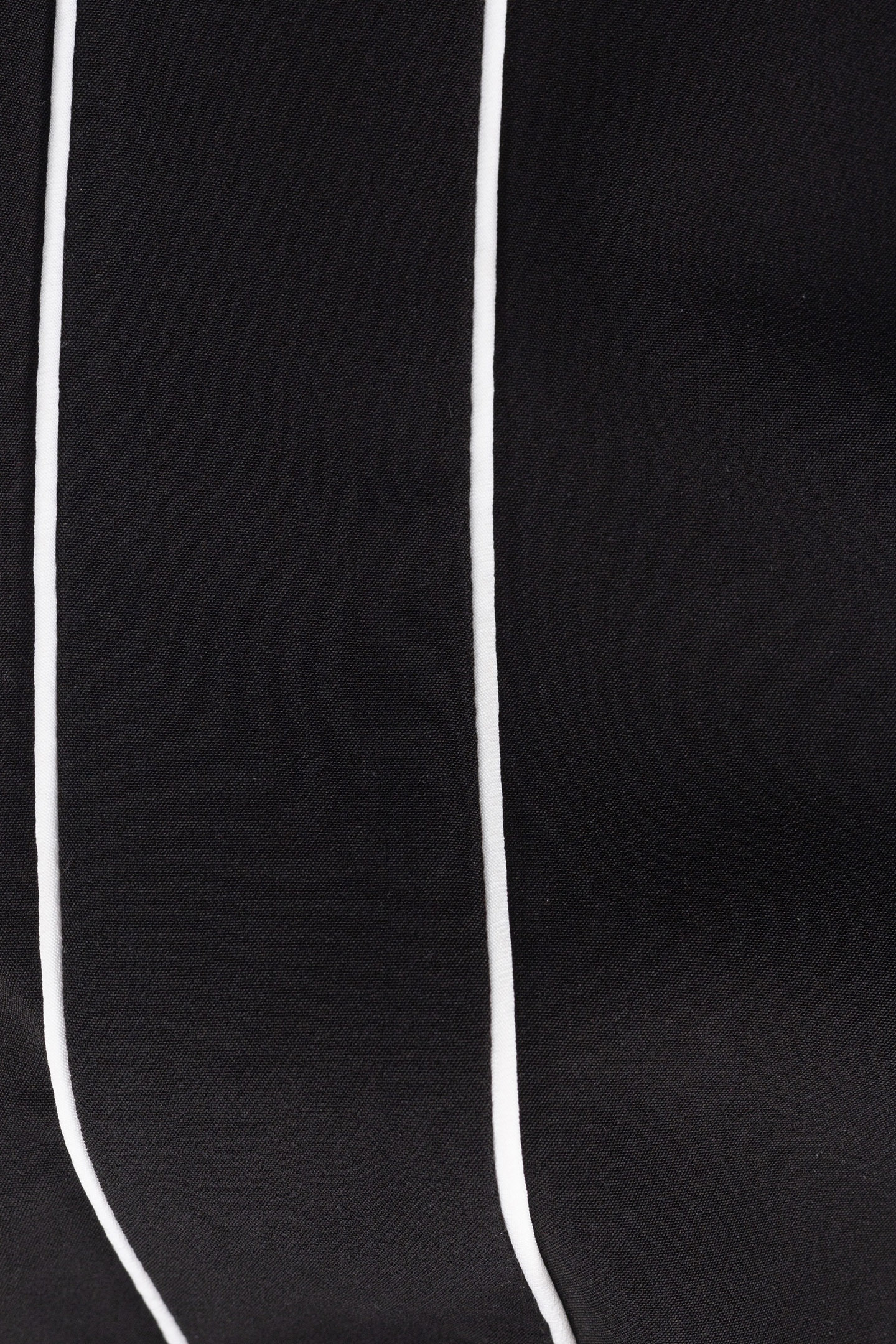 BLACK WIDE-LEG PANTS WITH ECRU BIAS ON SIDES FOR GIRLS 6