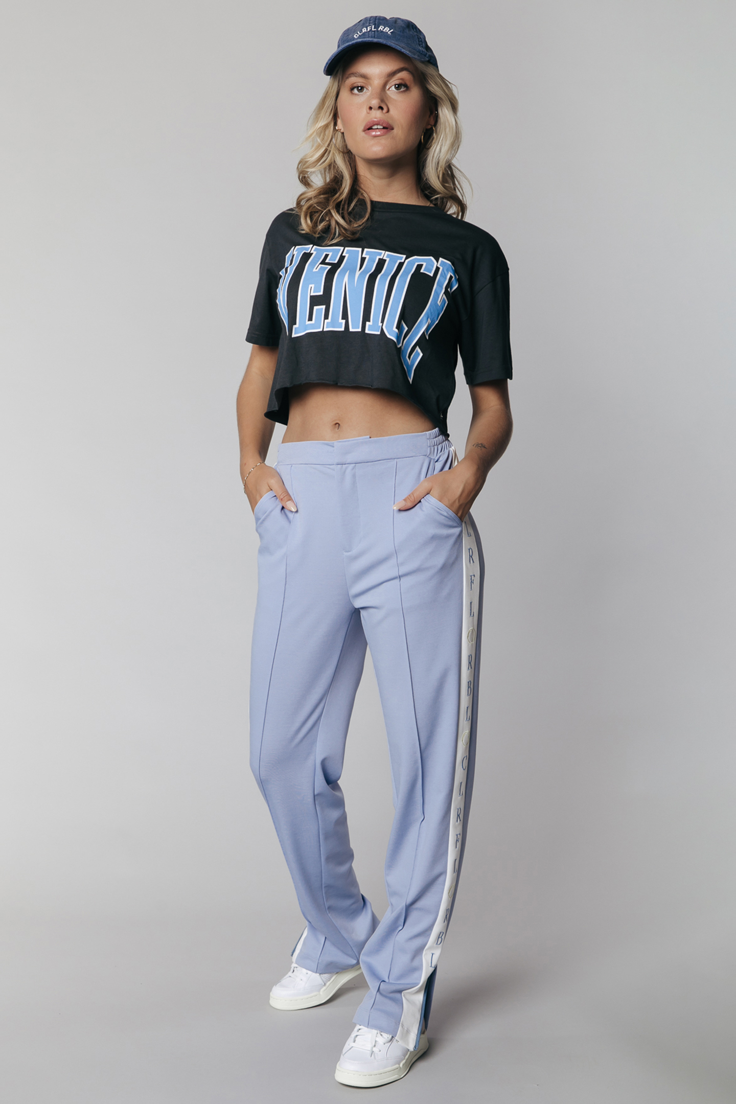 LOA LOGO TRACKSUIT PANTS SOFT BLUE 1