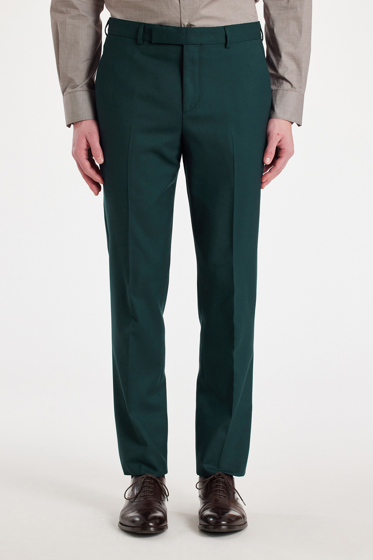 MENS TAILORED FIT 2 BUTTON SUIT PETROL GREEN 4