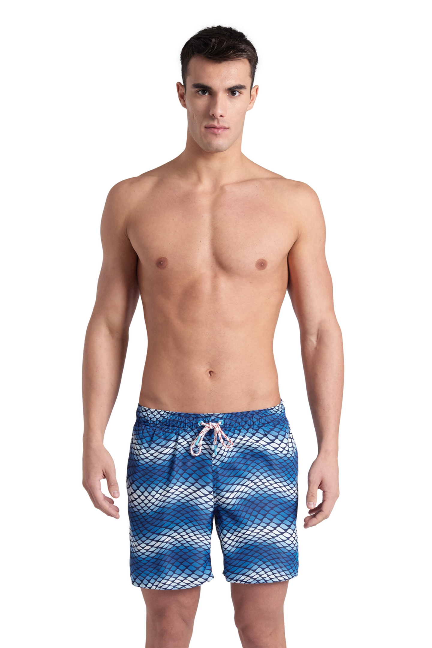 MEN'S ARENA WATER PRINTS BEACH BOXER AO BLUE LAKE-MULTI by Arena