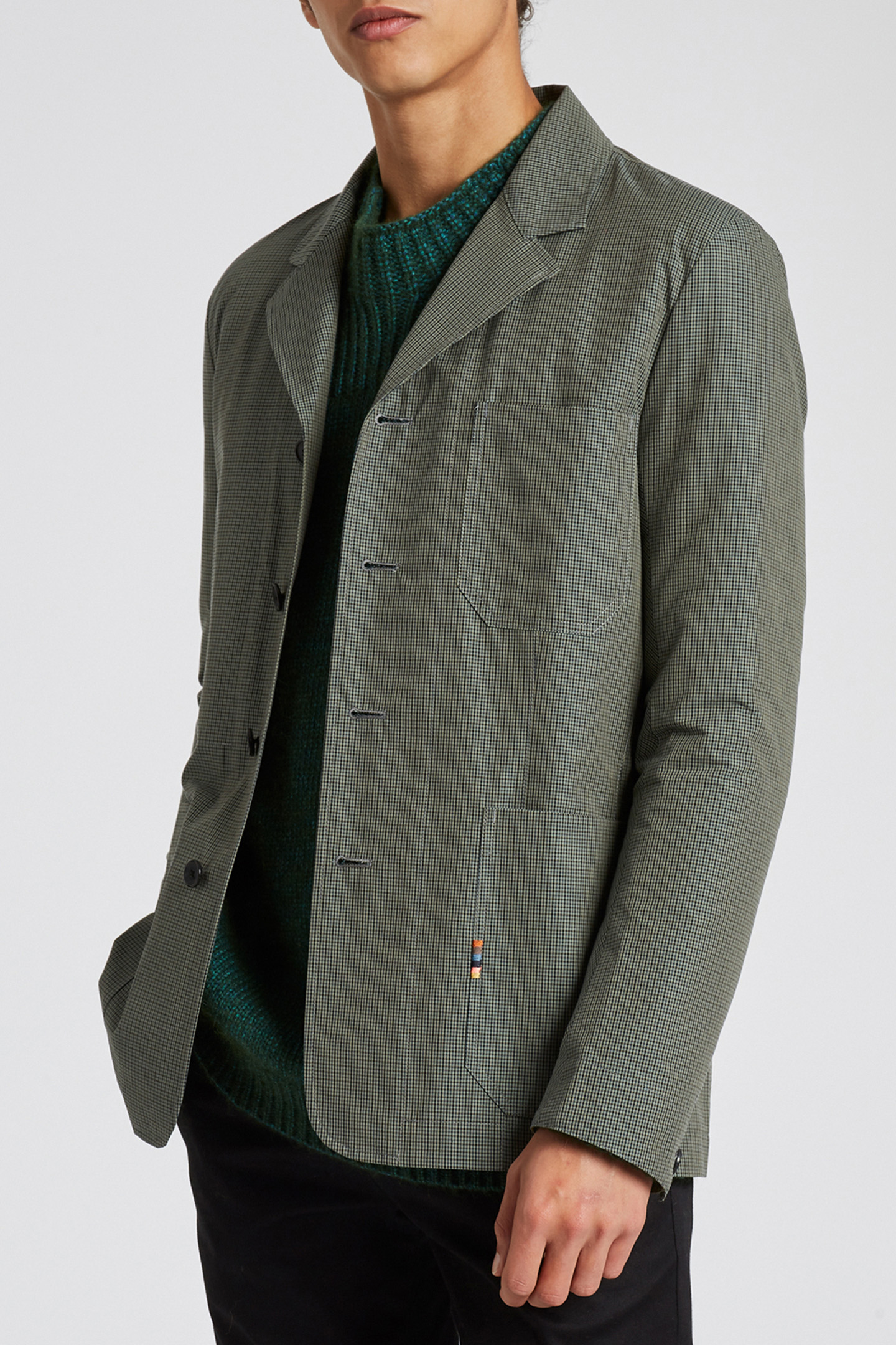 GENTS 4BTN JACKET GREEN 1